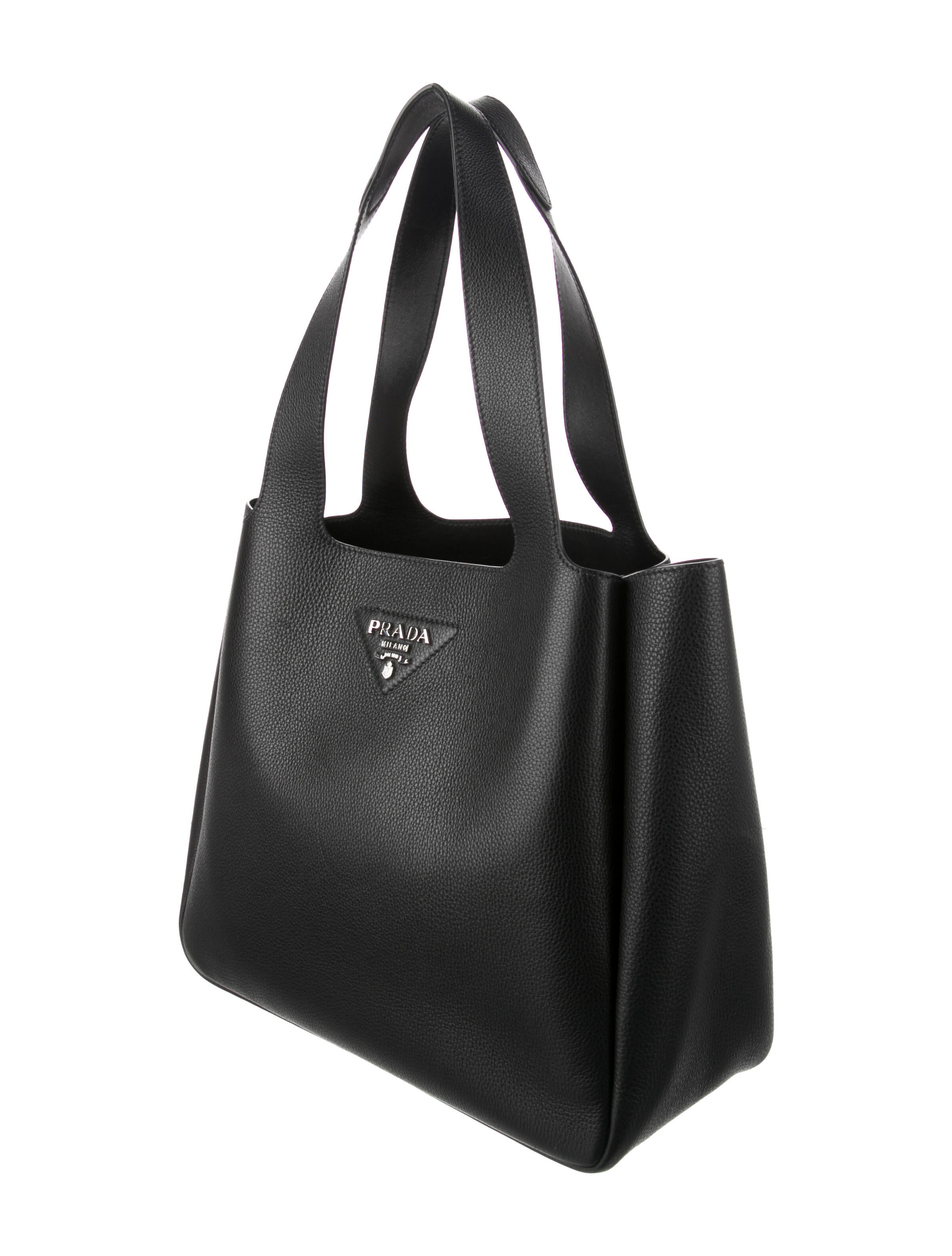Prada 2020 Vitello Daino Dynamique Tote - Black Totes, Handbags