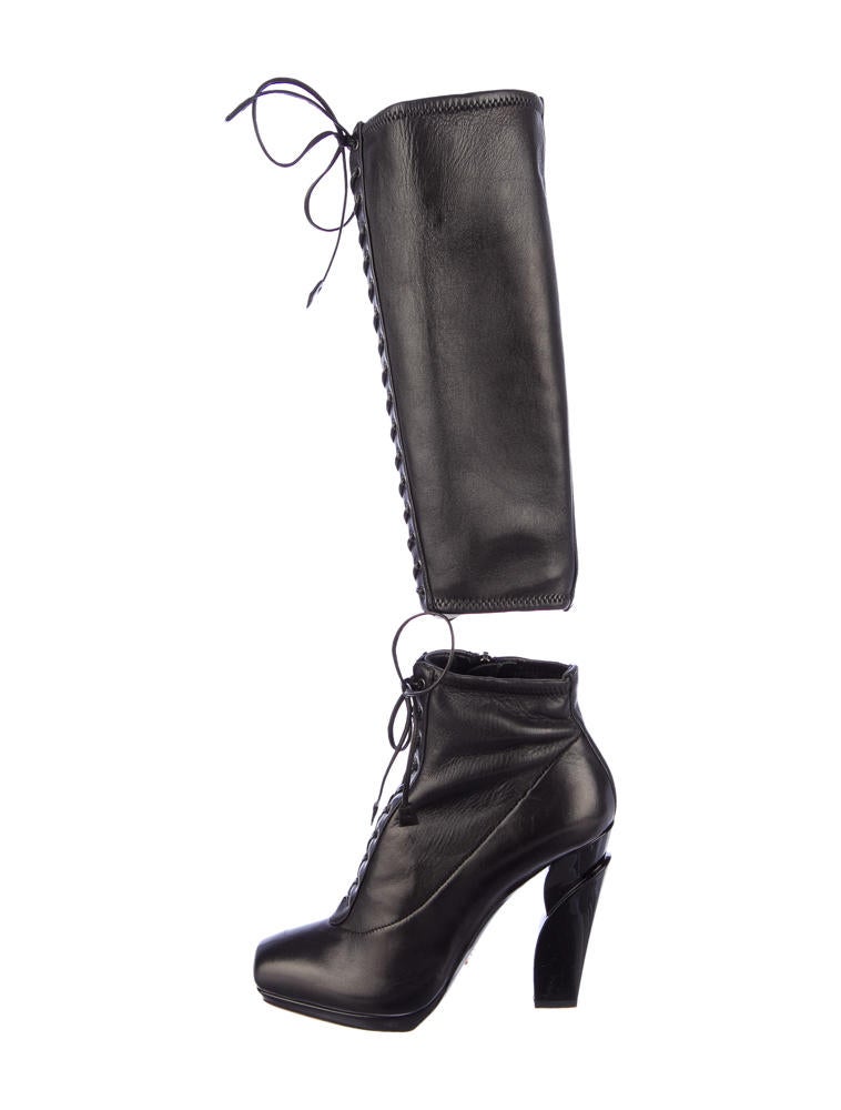 prada canvas boots