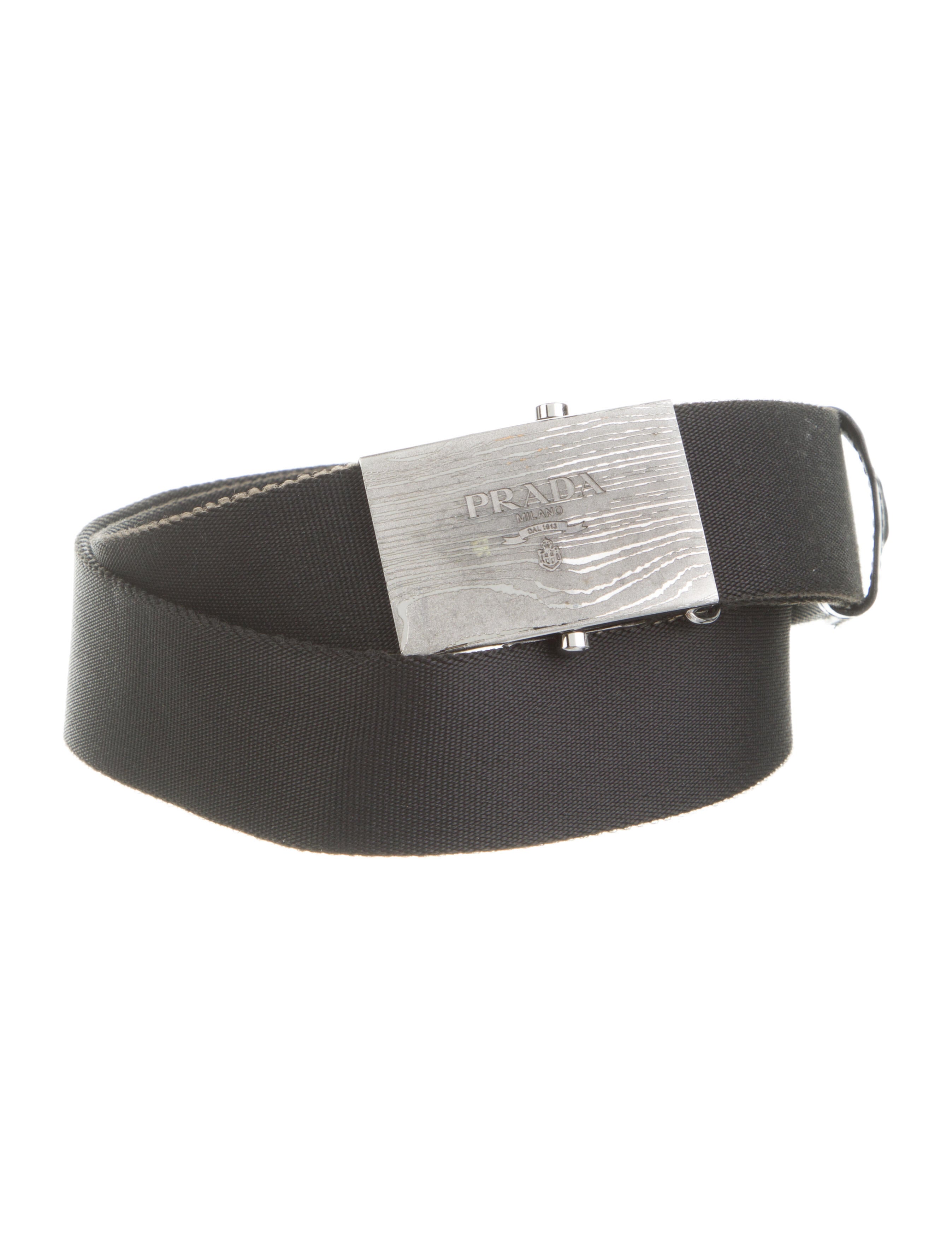 prada canvas belt
