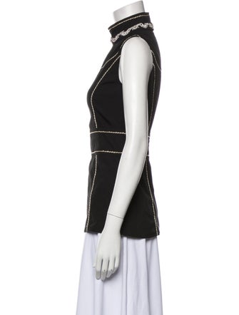 Prada Turtleneck Sleeveless Blouse