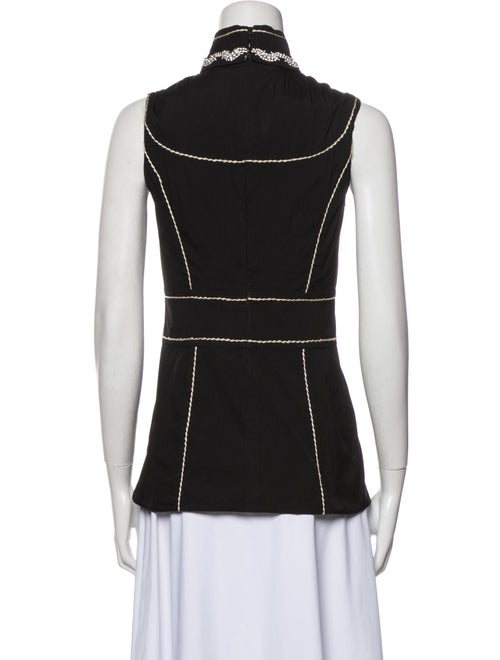 Prada Turtleneck Sleeveless Blouse