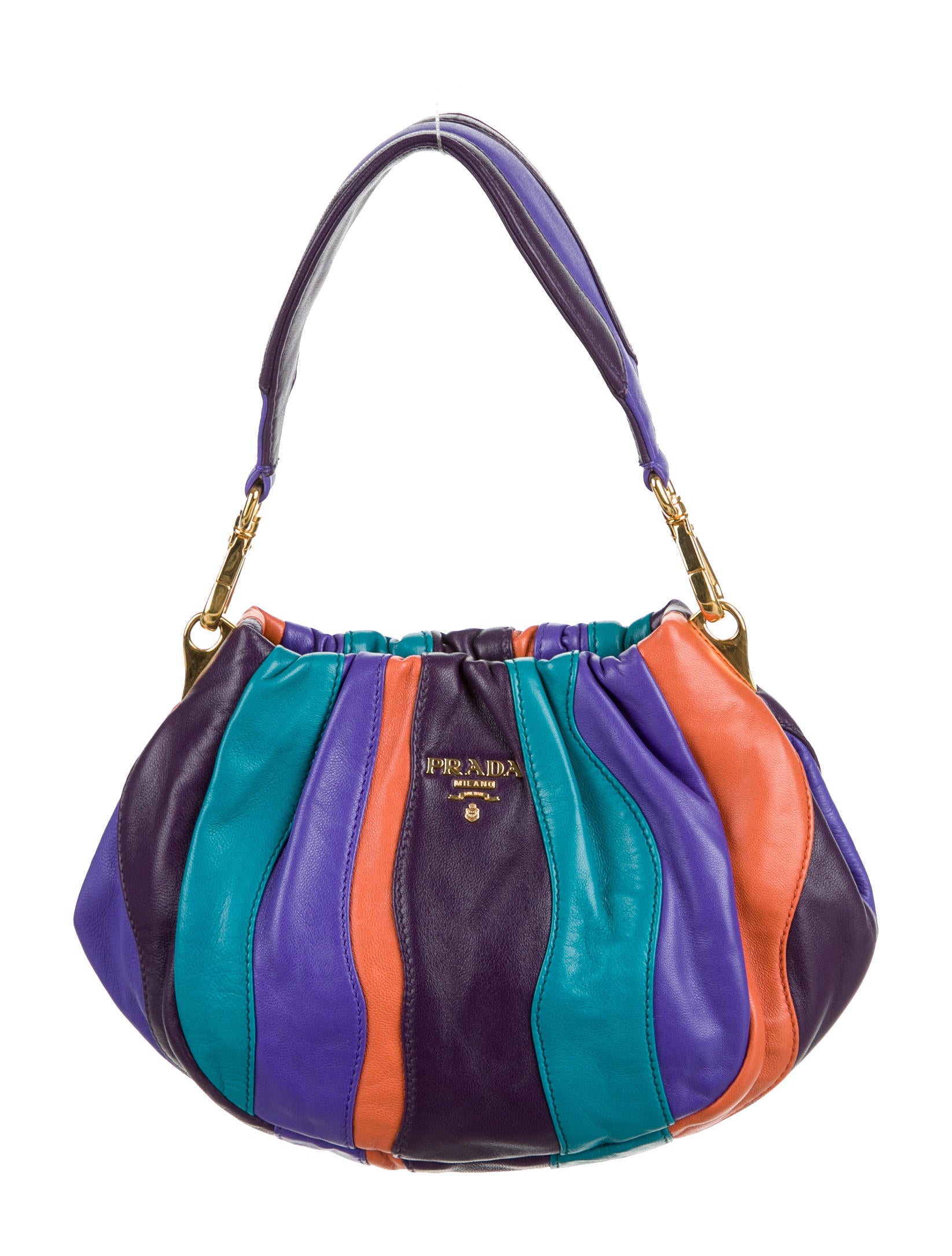 Prada Nappa Waves Crossbody Bag - Purple Crossbody Bags, Handbags