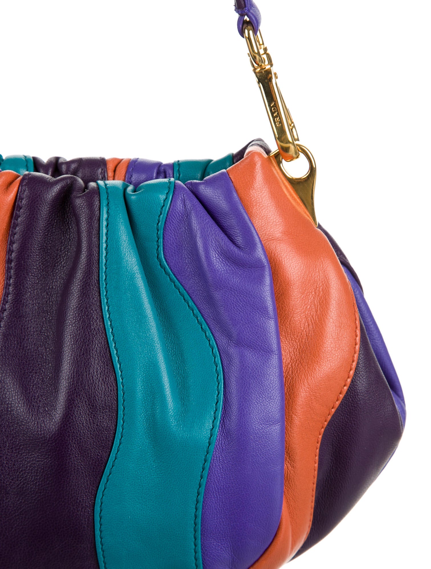 Prada Nappa Waves Crossbody Bag - Purple Crossbody Bags, Handbags