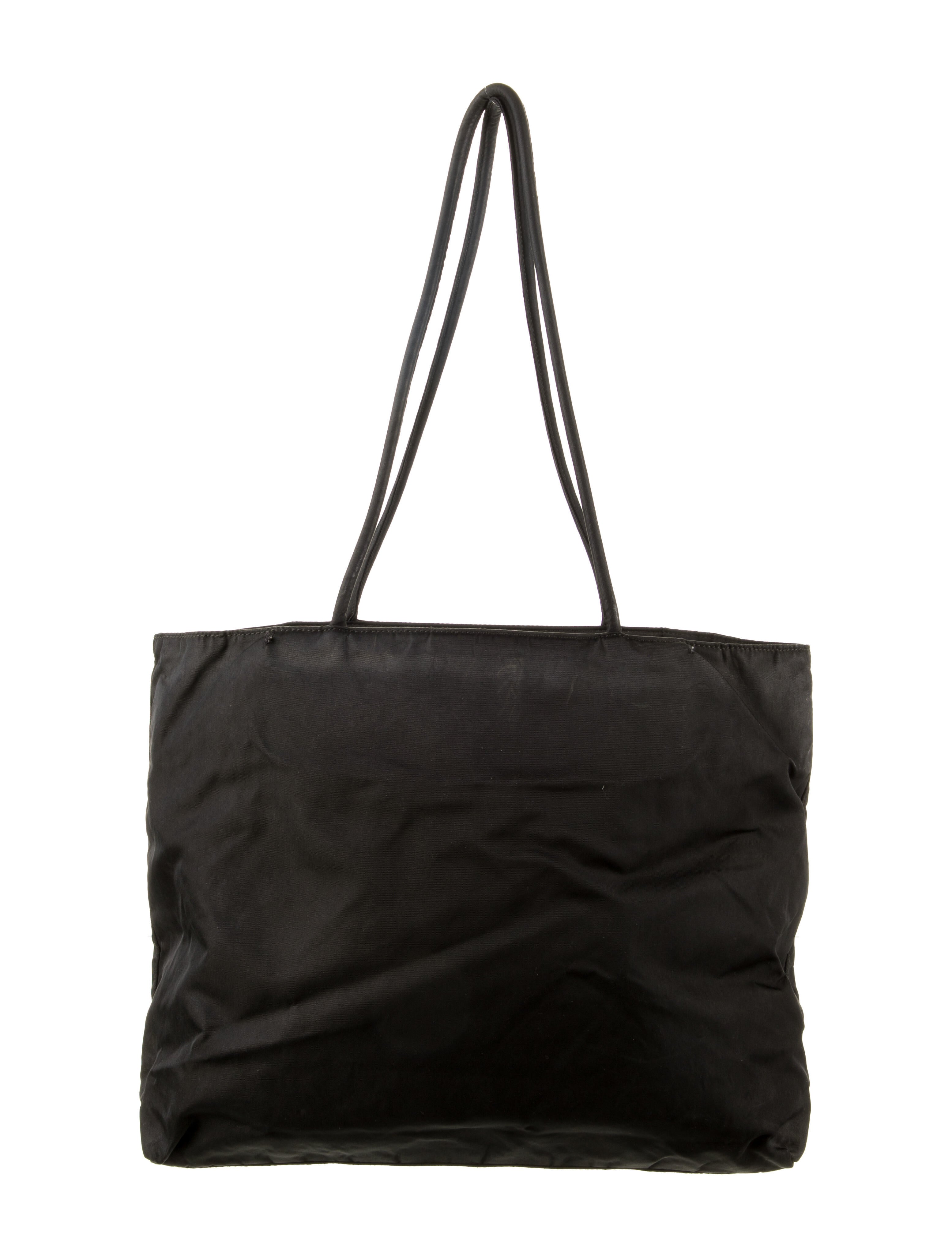 Prada Vintage Tessuto City Tote - Black Totes, Handbags