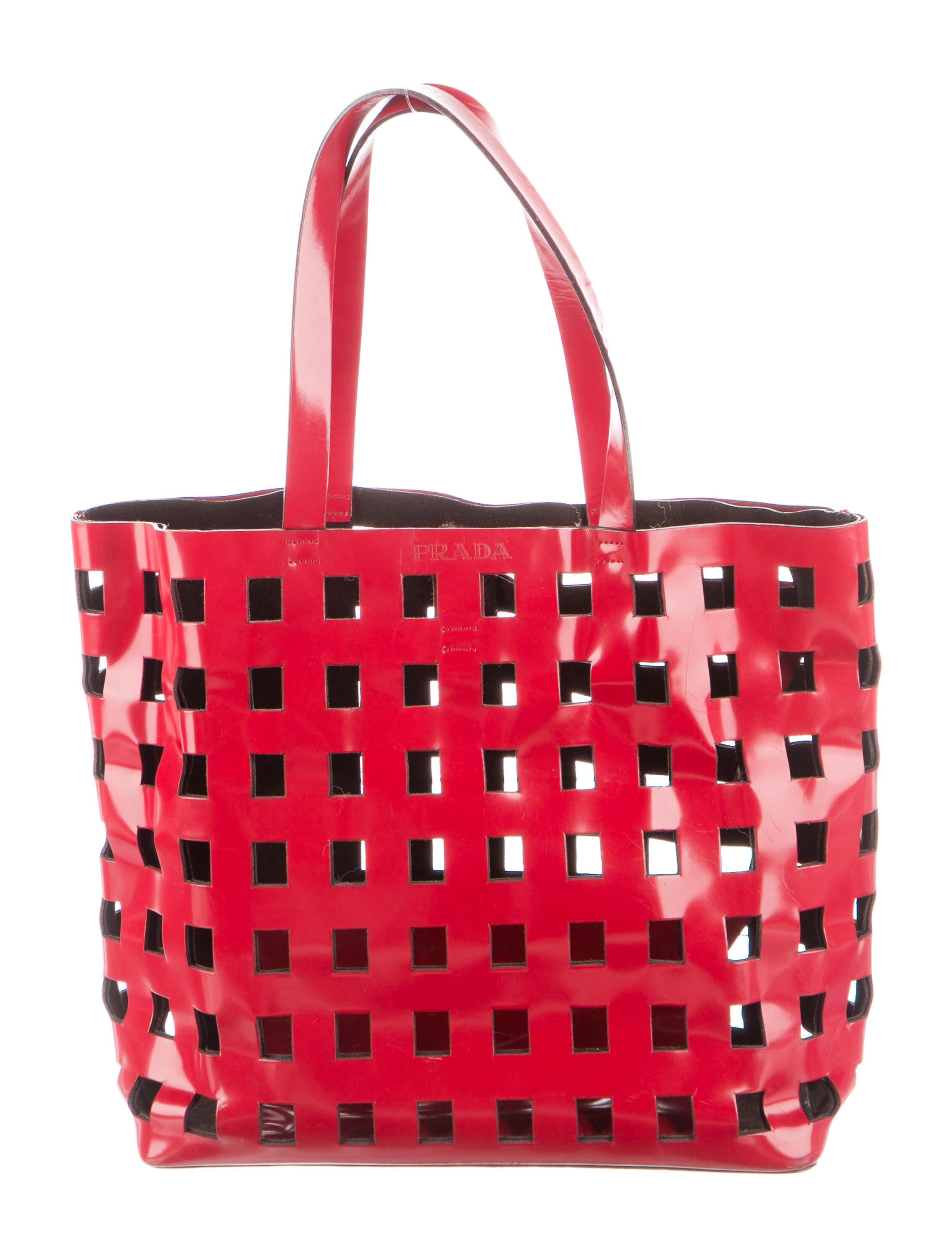 【関税&送料込】Prada Laser-Cut Leather Large Shopping Bag Prada Large Leather Tote Bag | Saks Fifth Avenue