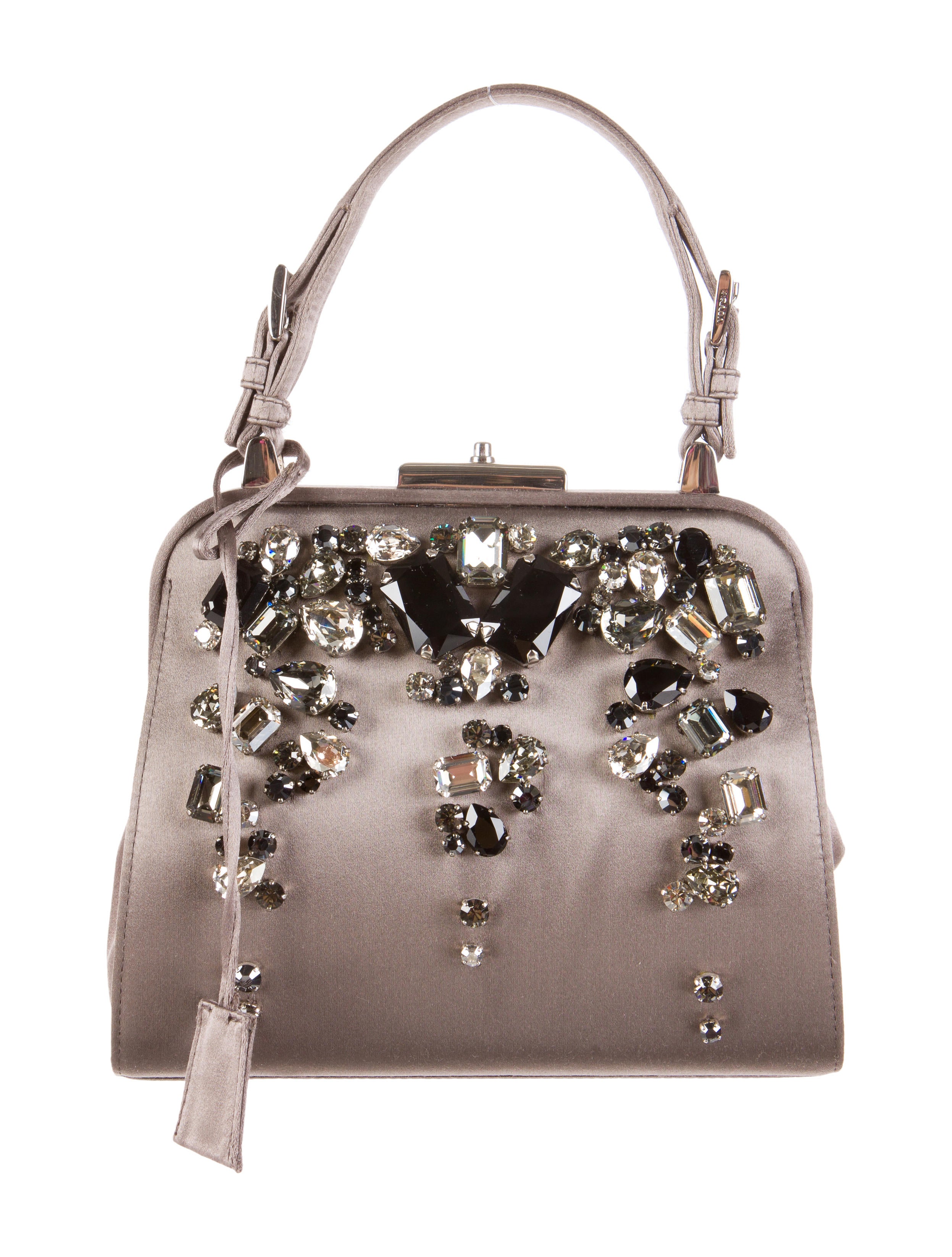 Prada Raso Stones Evening Bag Handbags PRA69332 The RealReal