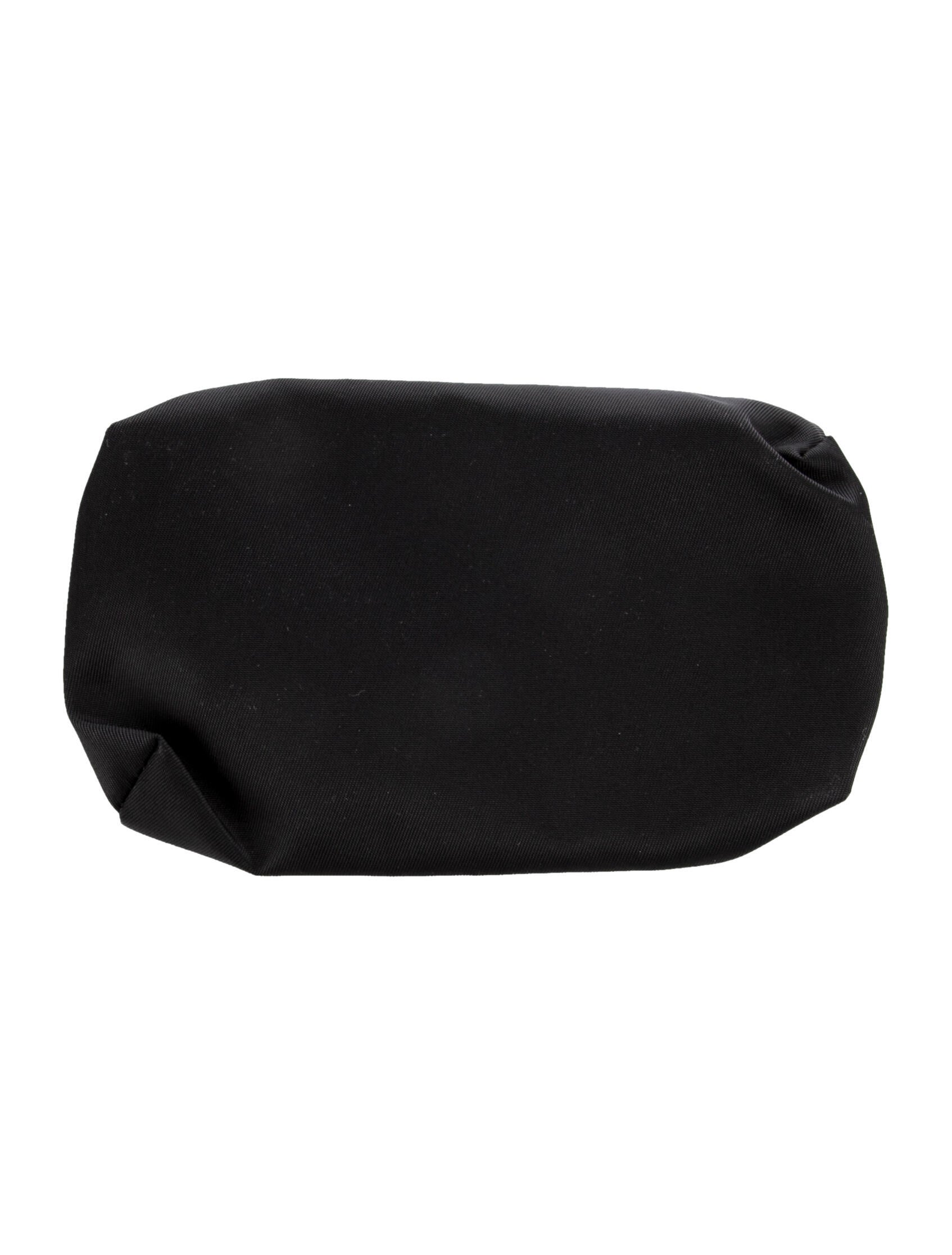 小物 PRADA tissue case Blacknylon Prada Nylon Tissue Holder Bag Accessory - Black Bag Accessories