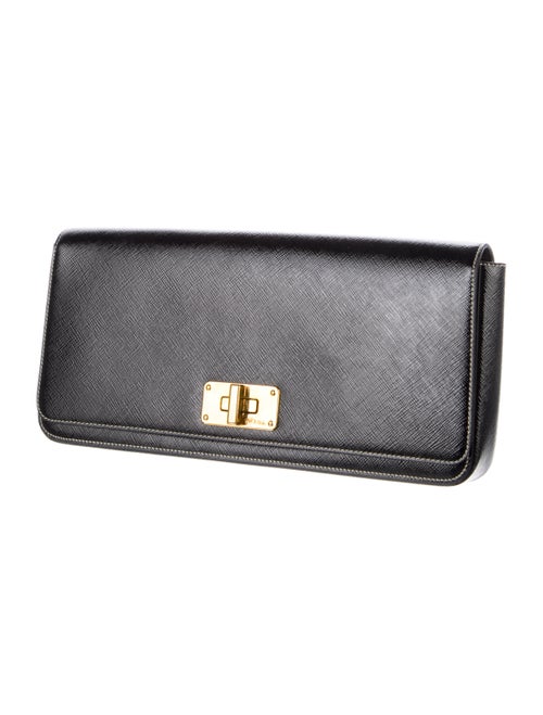 Prada Saffiano Vernice Clutch