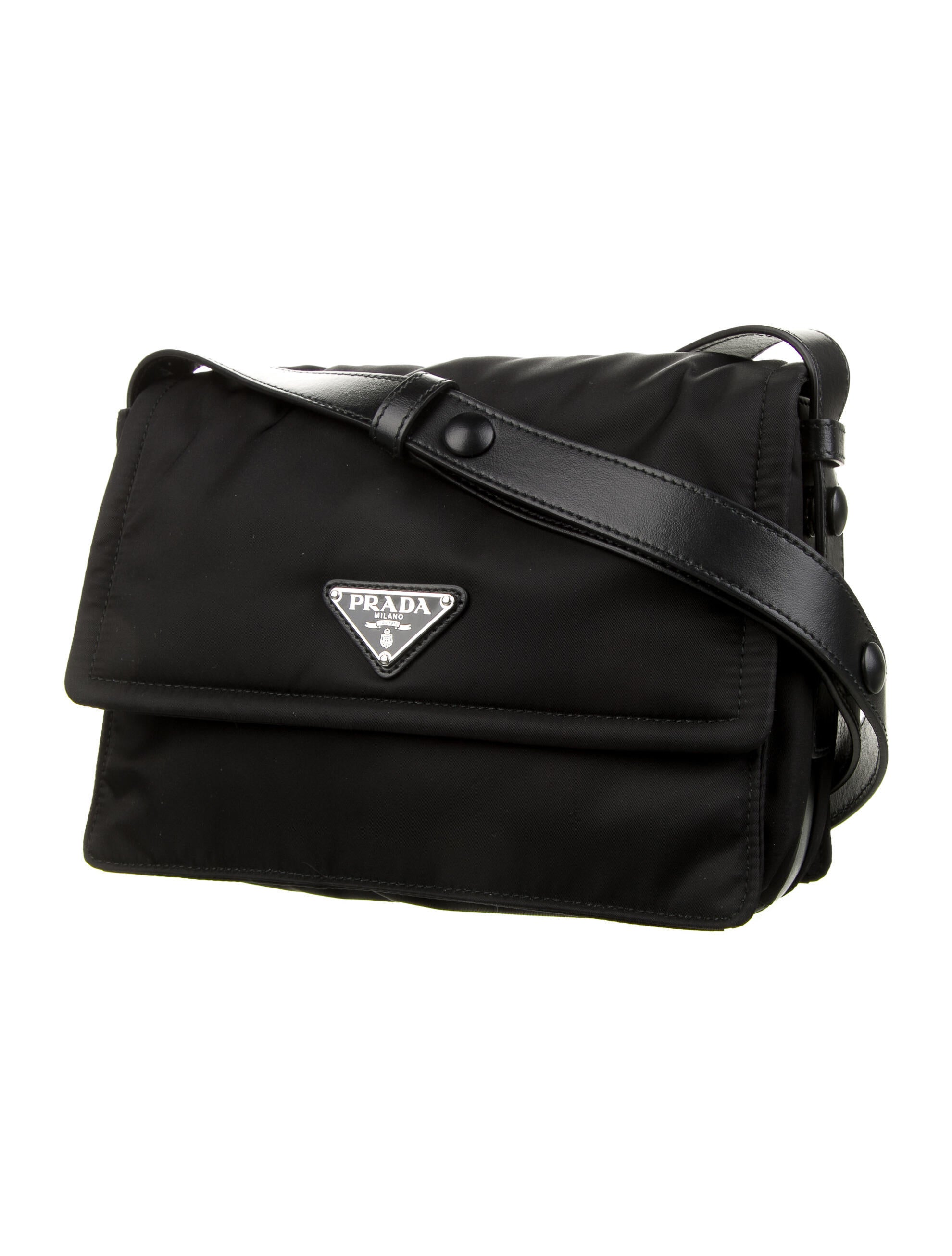 Prada ReNylon Padded Shoulder Bag Black Shoulder Bags, Handbags
