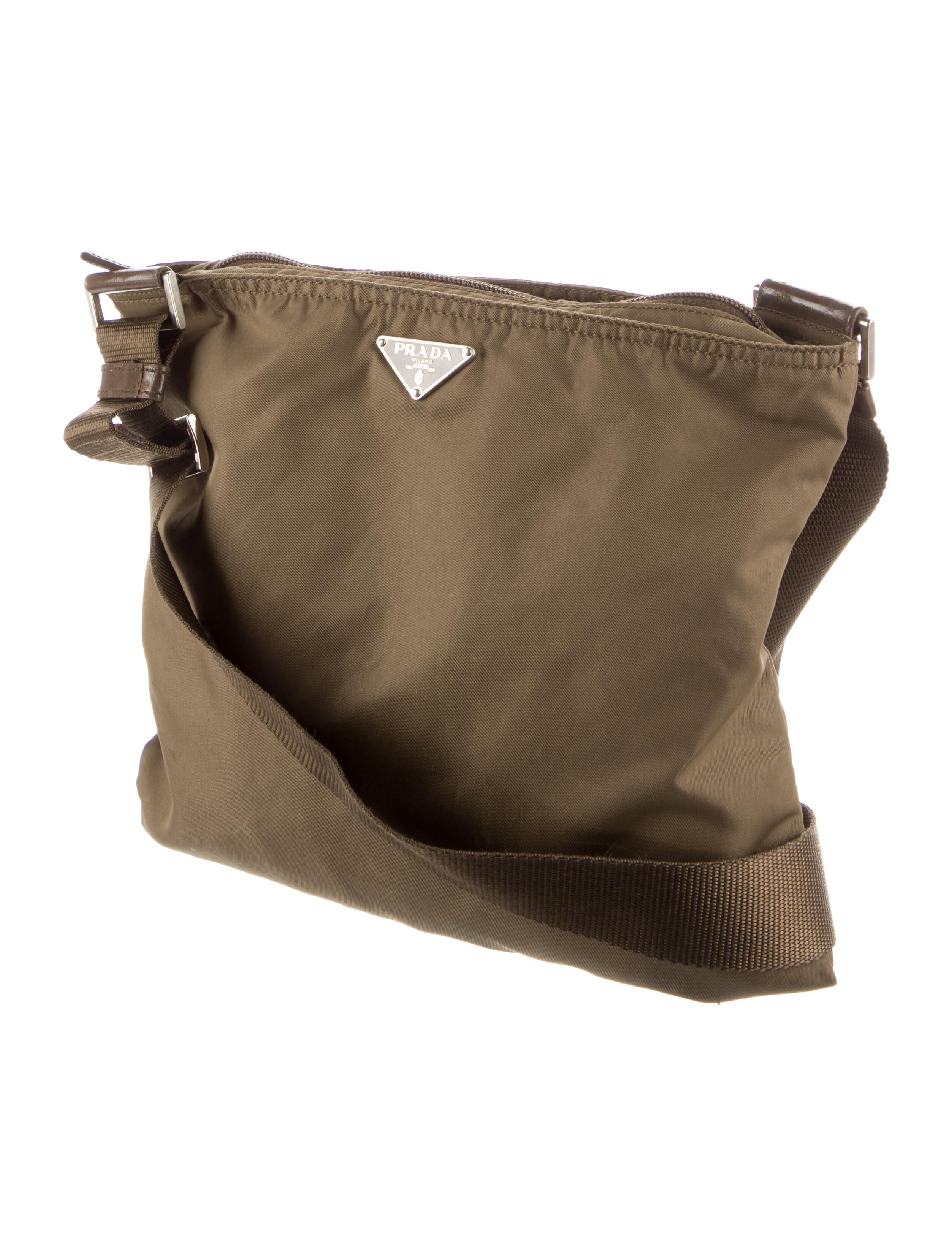 Prada Vintage Vela Crossbody Bag Brown Crossbody Bags, Handbags