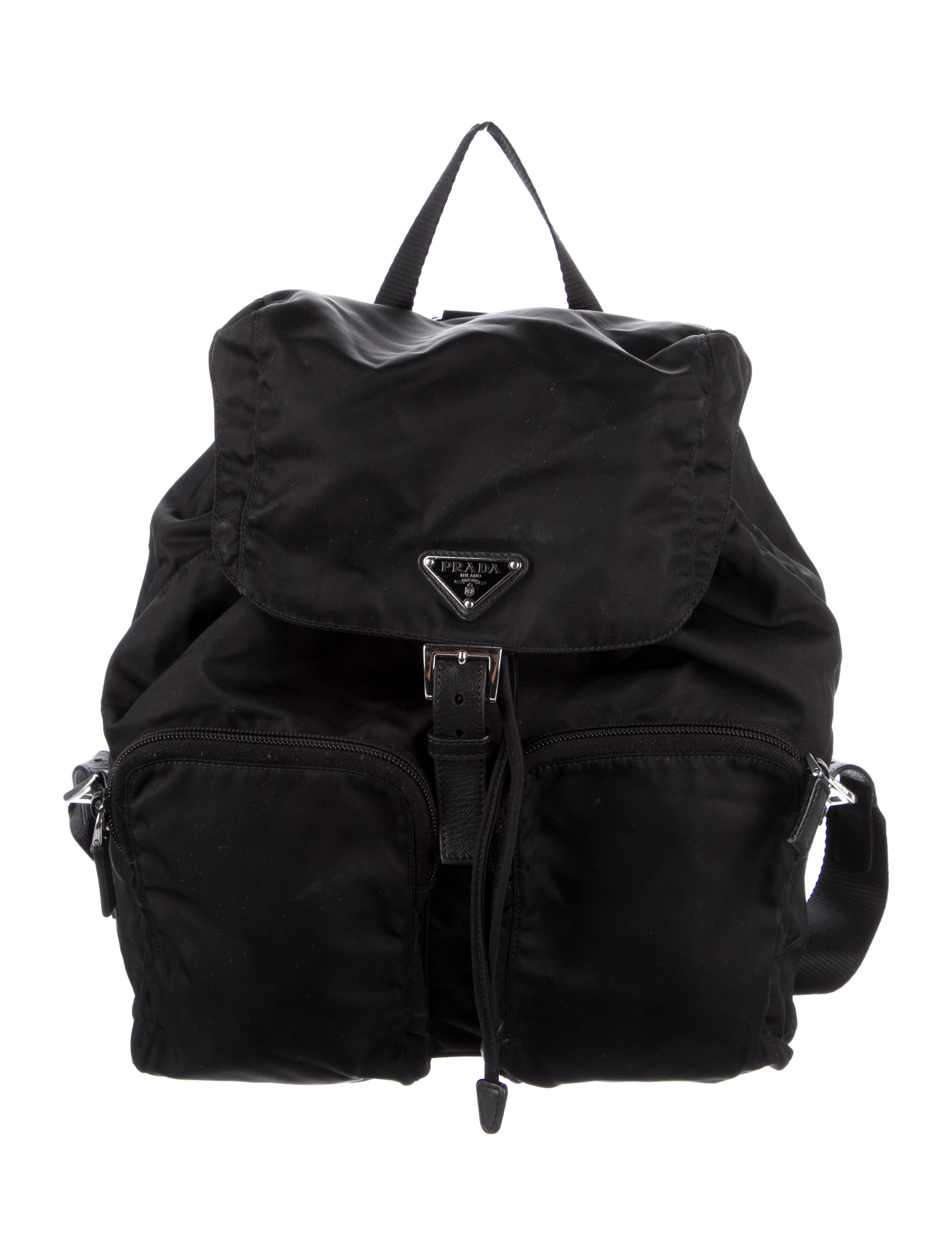 Prada Tessuto Backpack Black Backpacks, Handbags PRA724306 The RealReal