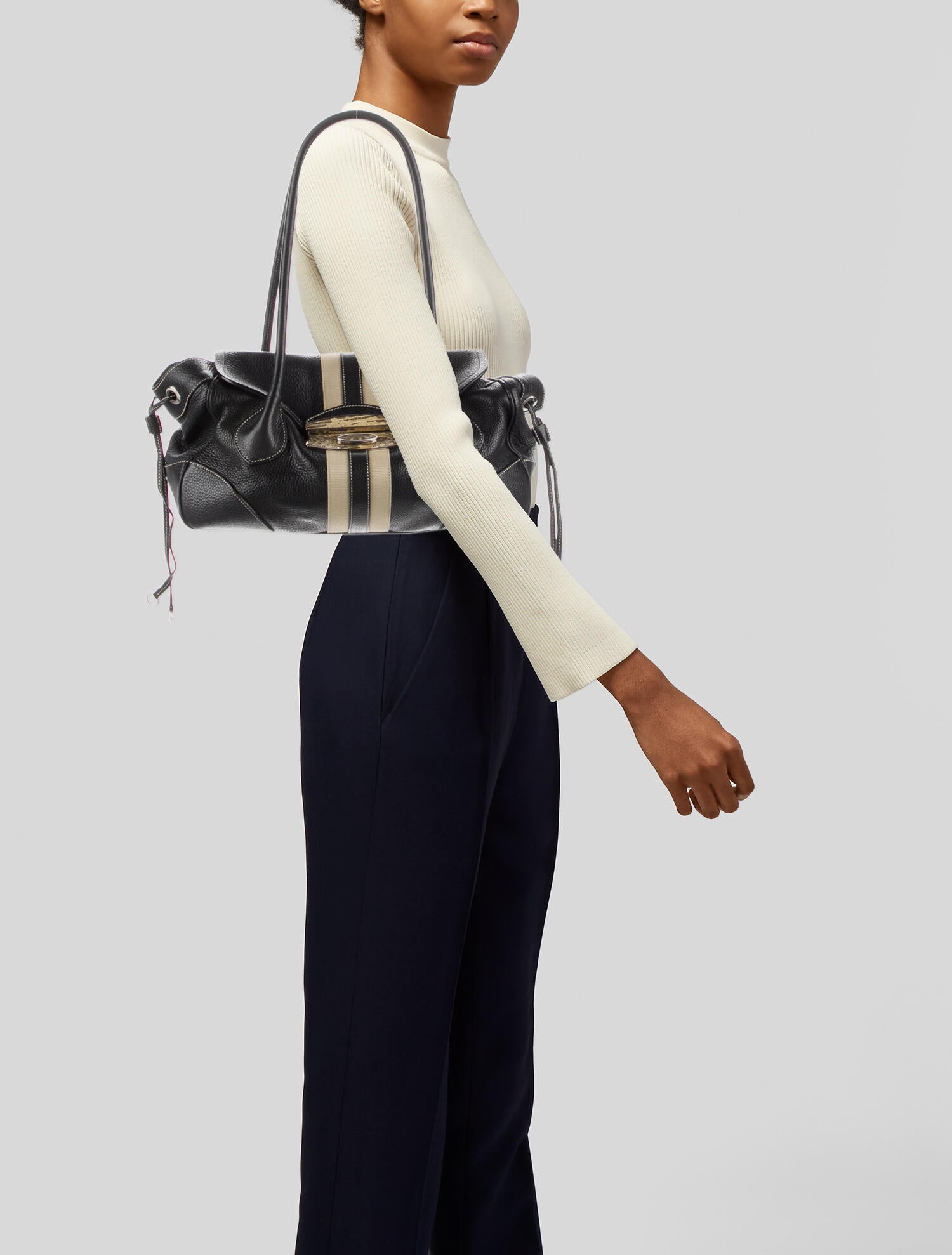 <うさぎページ>PRADA Black Re-Nylon and Saffiano leather tote bag | PRADA - United States