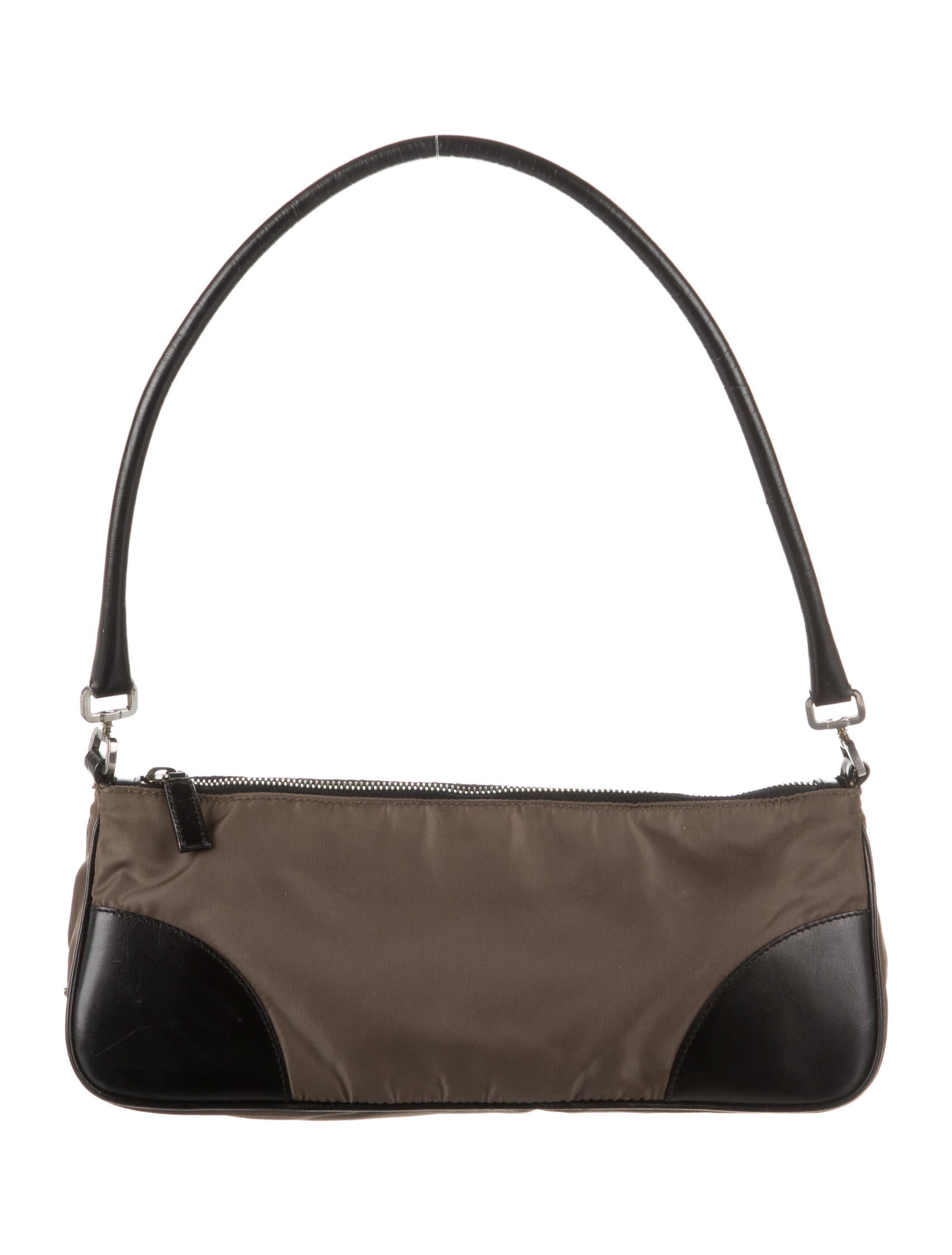 Staud Beaded LeatherTrimmed Shoulder Bag Black Shoulder Bags