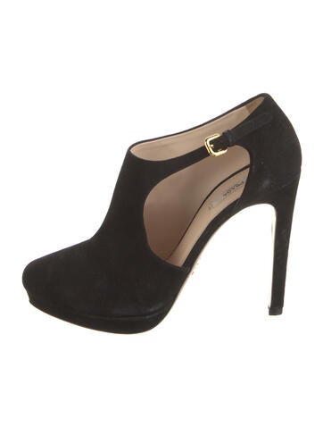 Prada Pumps Suede Cutout Accent IT 40 | 10