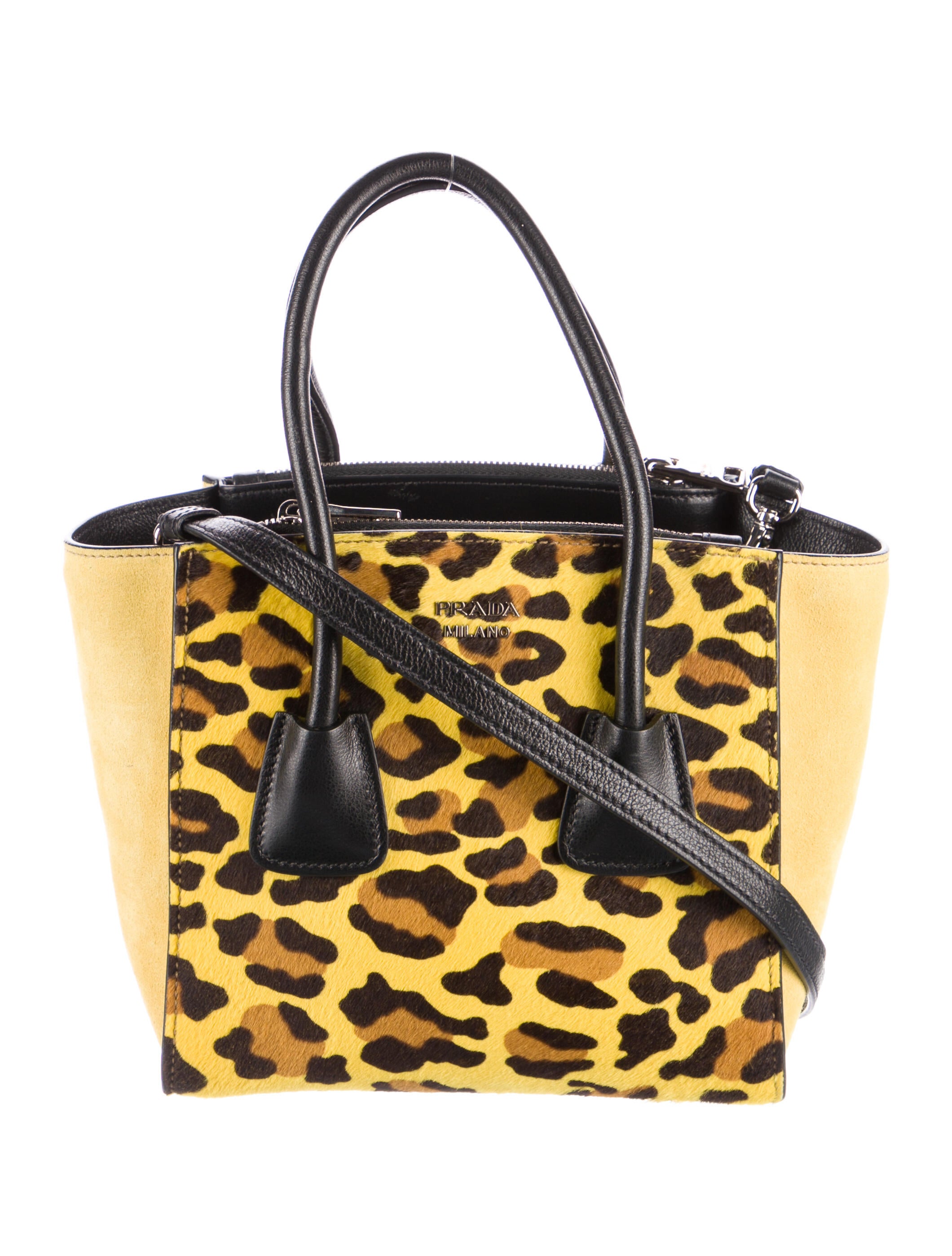 Prada Leopard Print Ponyhair Tote Totes, Handbags PRA187506 The