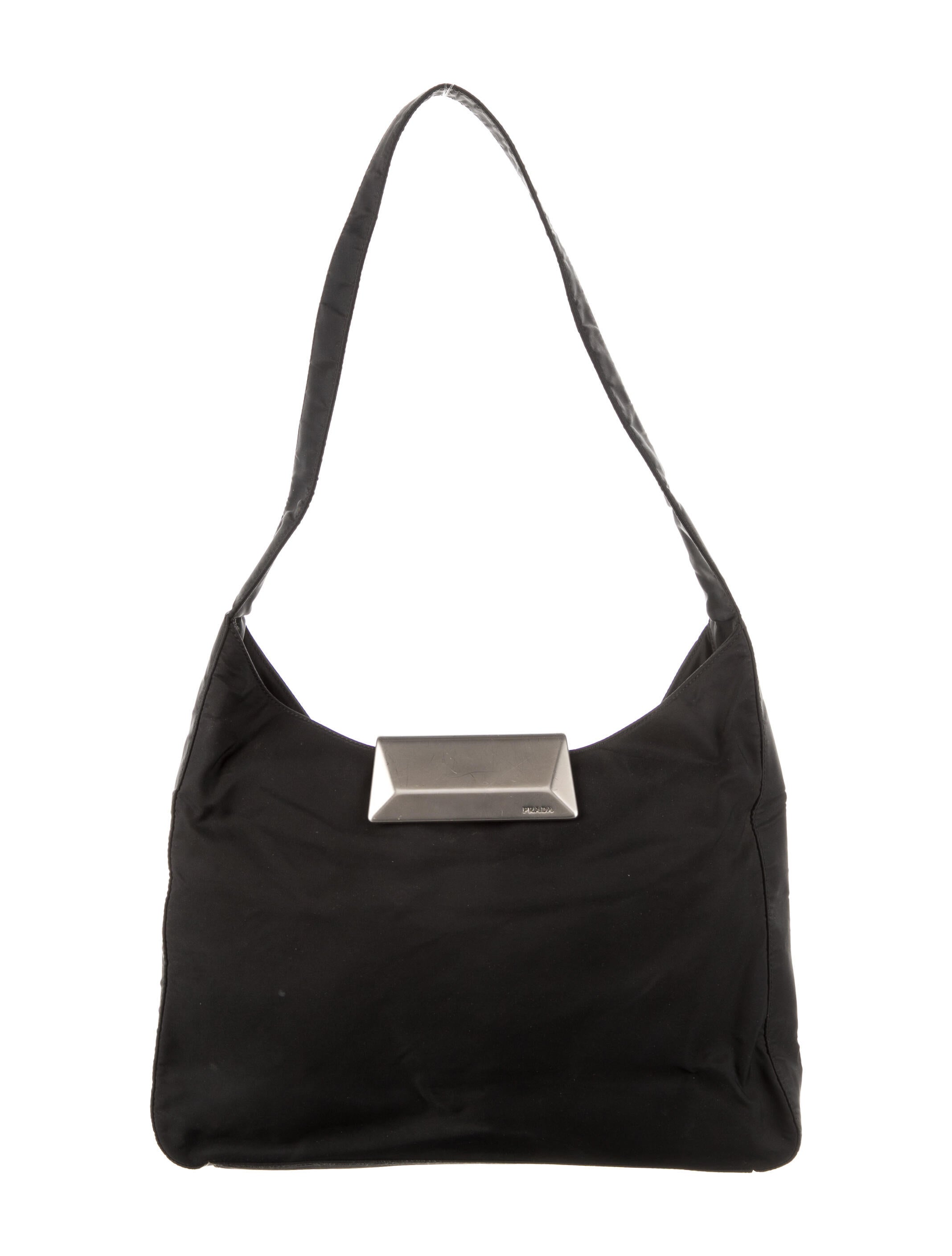 Prada Tessuto Hobo Bag Black Hobos, Handbags PRA772475 The RealReal