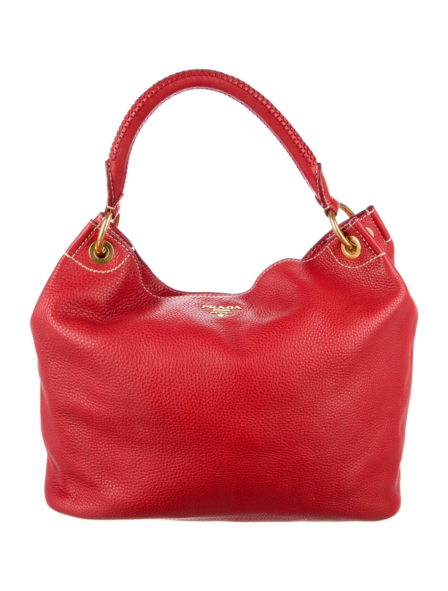 Prada Leather Hobo Bag