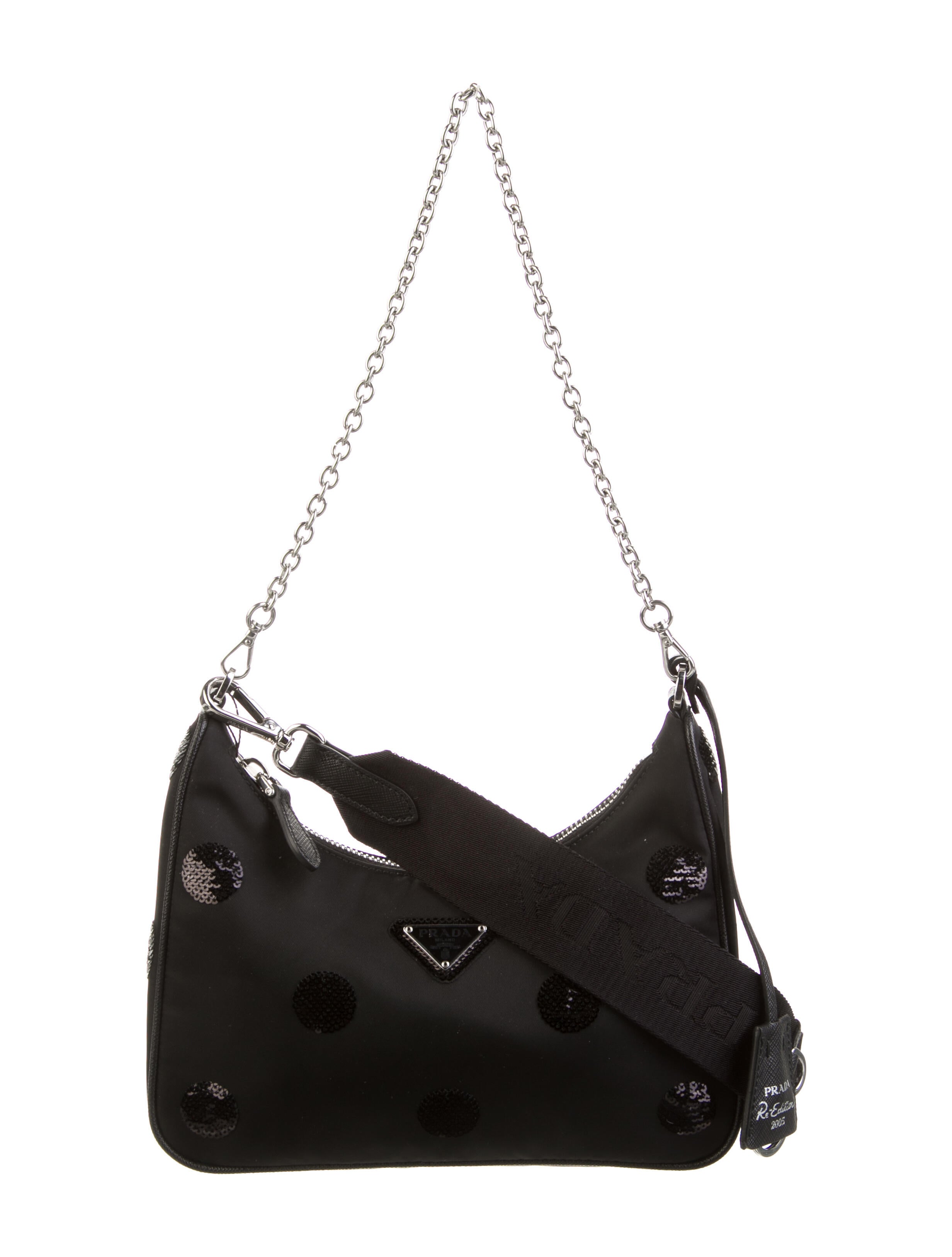 Prada ReEdition 2005 ReNylon Crossbody Bag Black Crossbody Bags