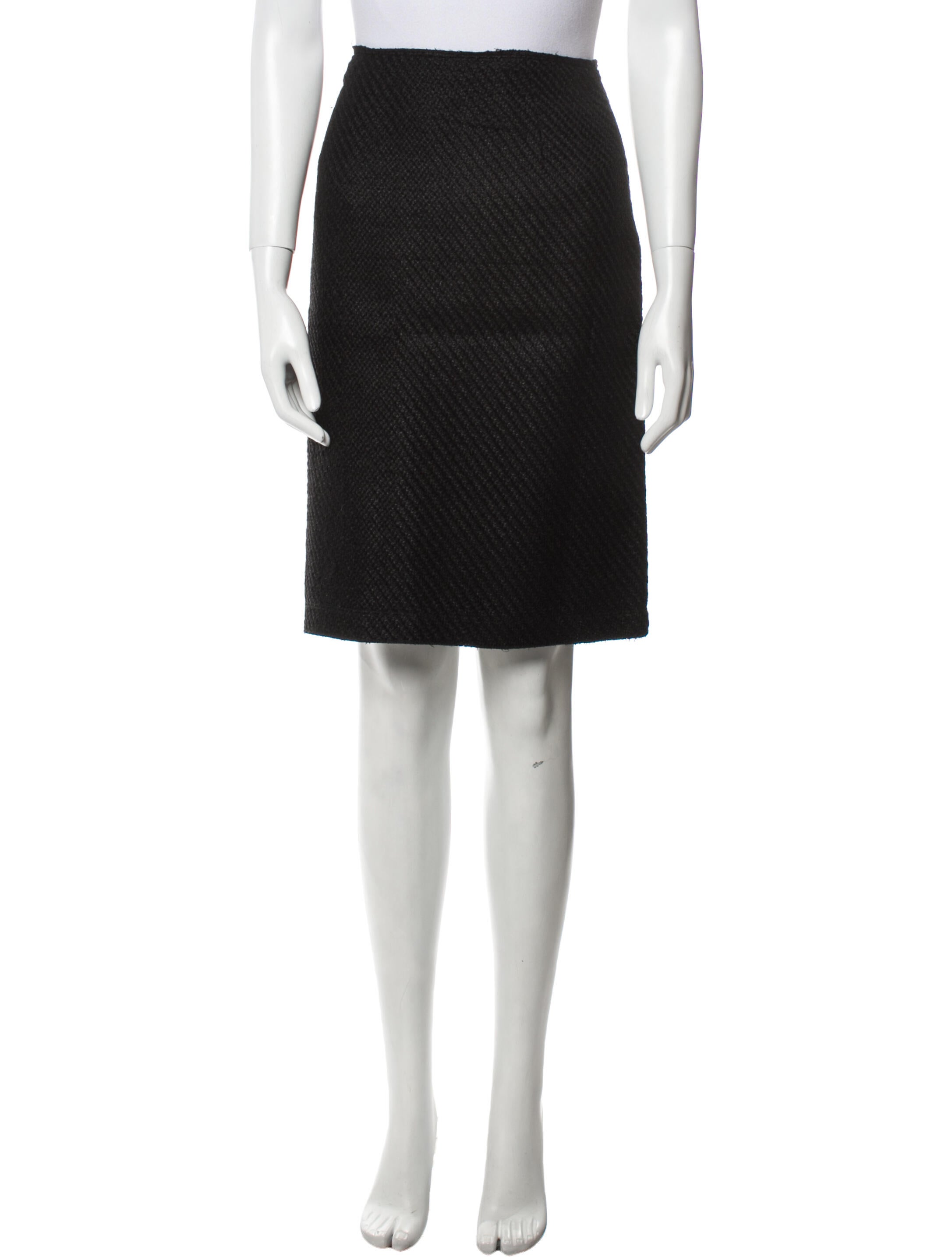 Prada Virgin Wool Knee-Length Skirt