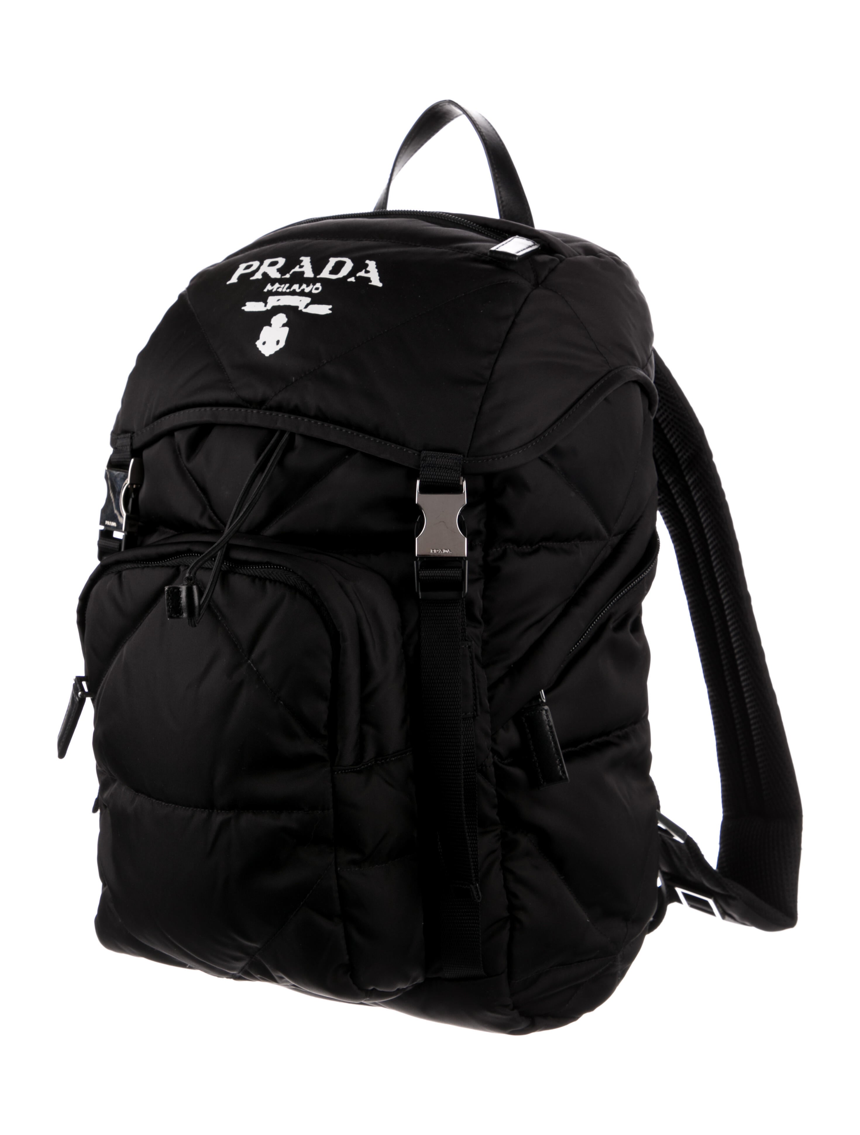 Prada 2021 ReNylon Padded Backpack with Hood Black Backpacks, Bags PRA781900 The RealReal