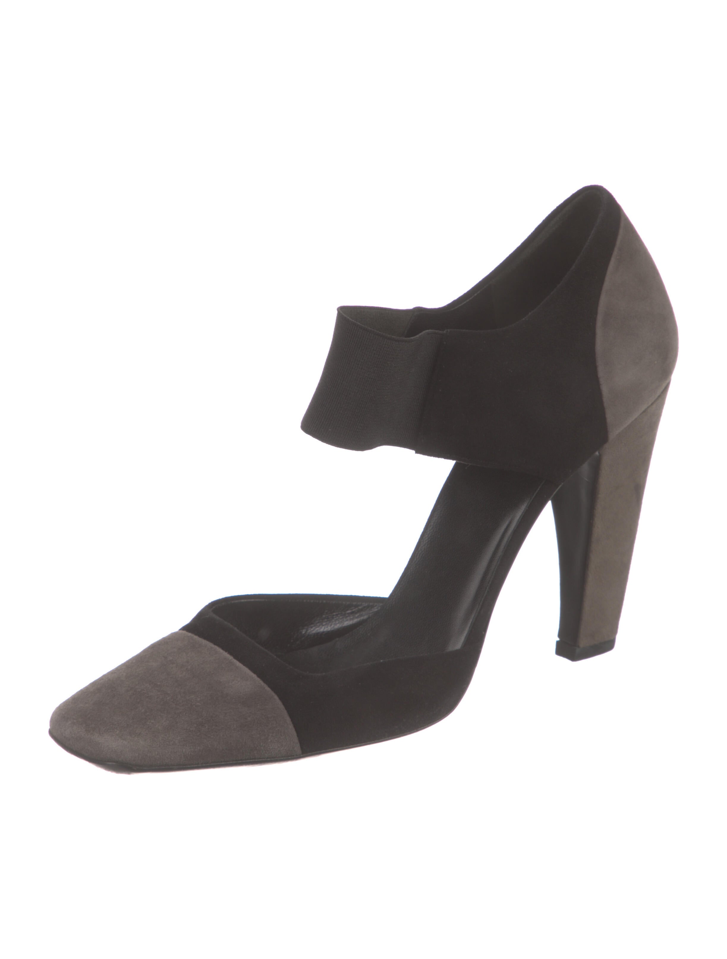 PRADA 26S PUMPS 55MM IN TAUPE BROWN SUEDE WITH LOGO