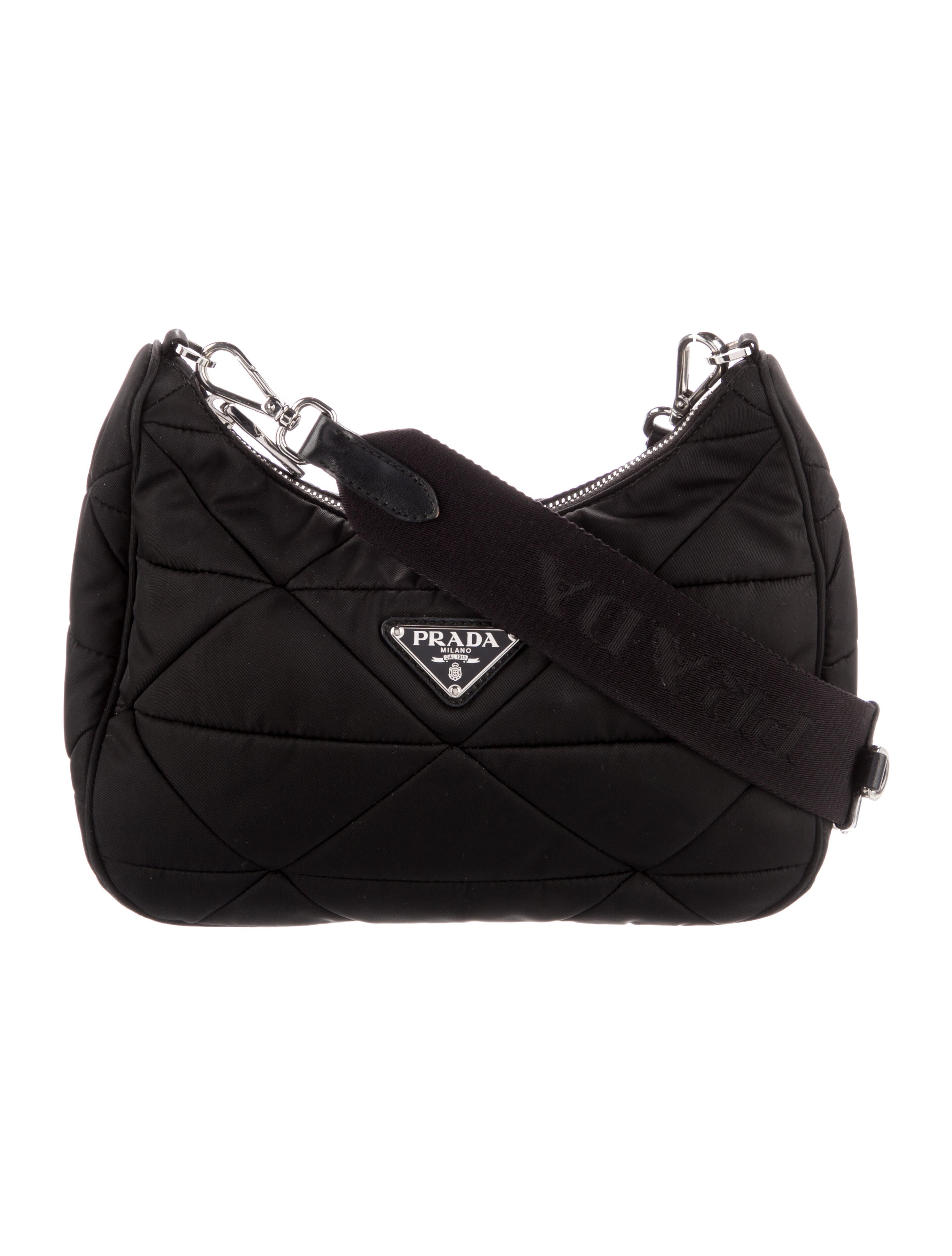 Prada Padded Re-Nylon Shoulder Bag - Black Crossbody Bags