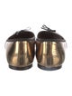 Prada Leather Bow Accents Ballet Flats