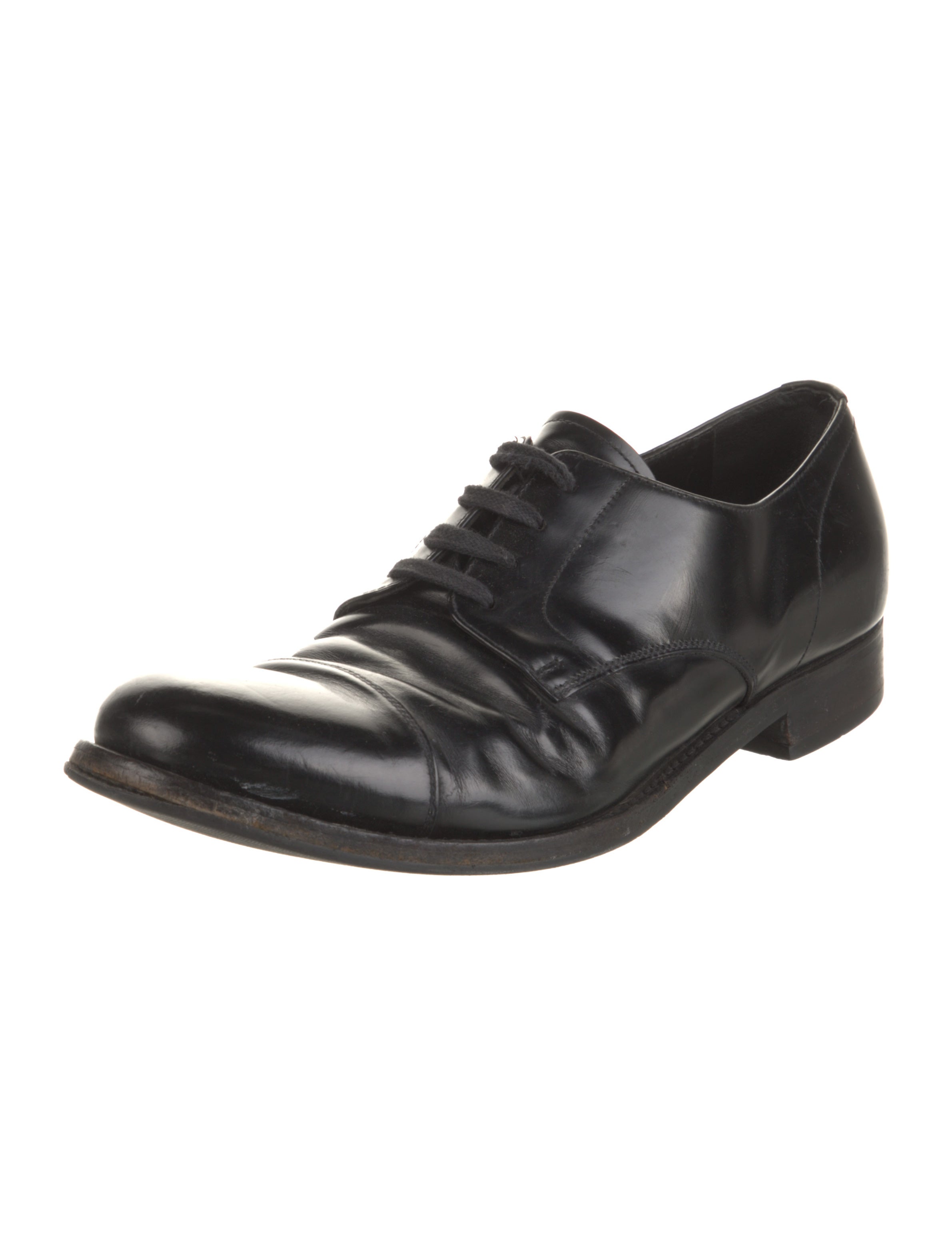 Prada Patent Leather Derby Shoes