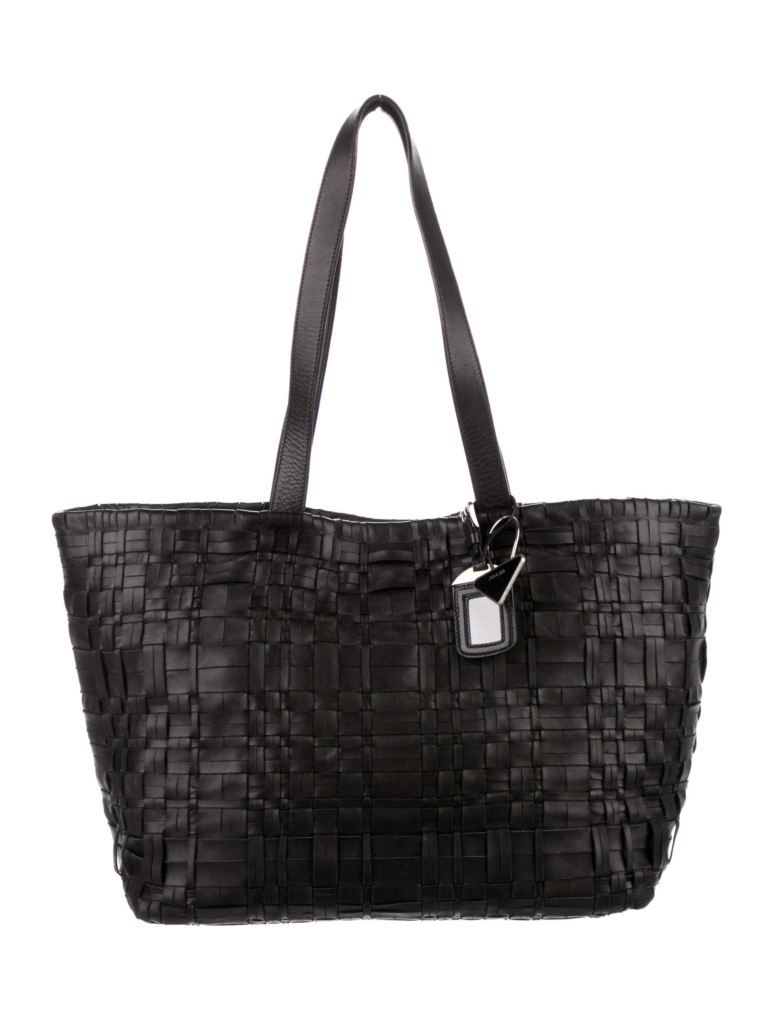 PRADAナッパ Prada Nappa Antique Leather Multi-Pocket Shoulder Bag Black in