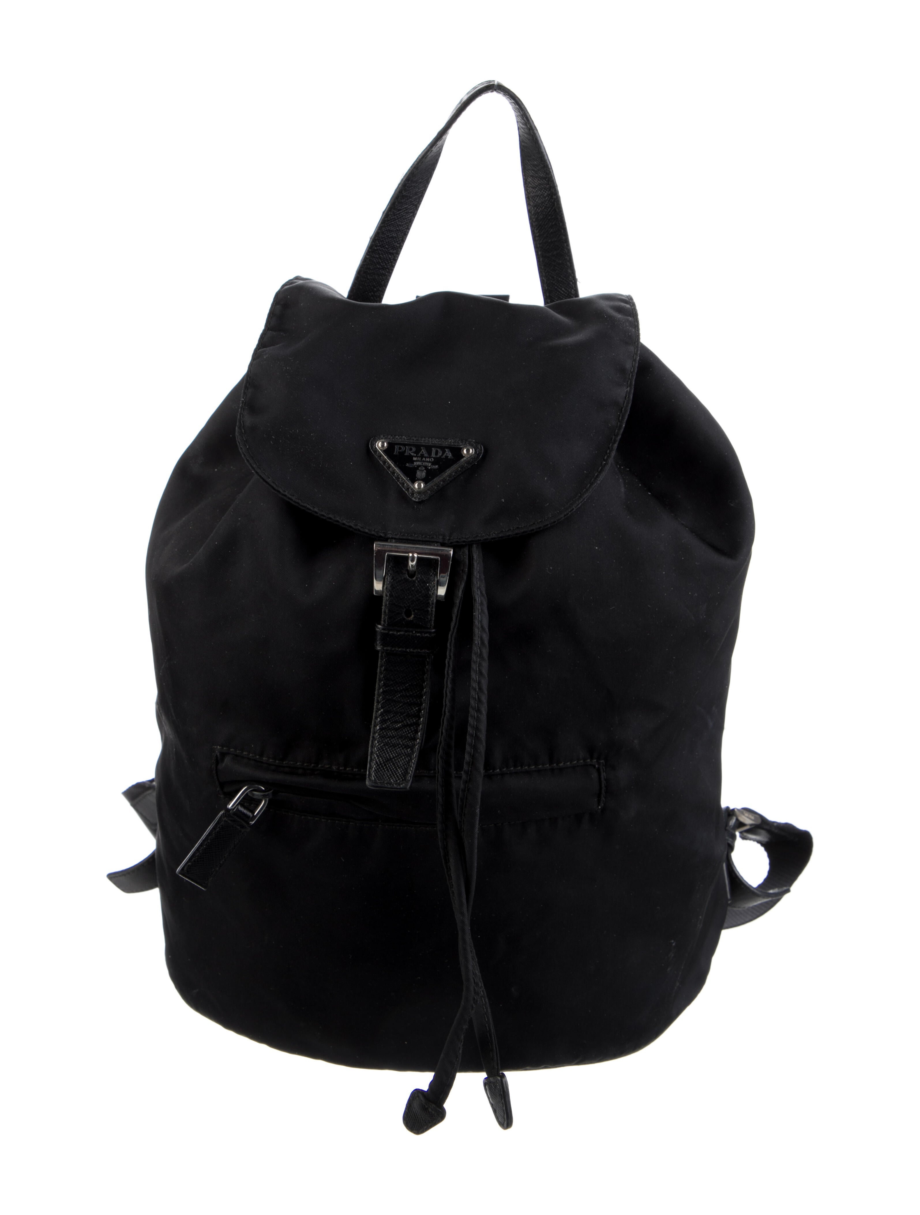 Prada Nylon Backpack Black Backpacks, Handbags PRA812761 The RealReal