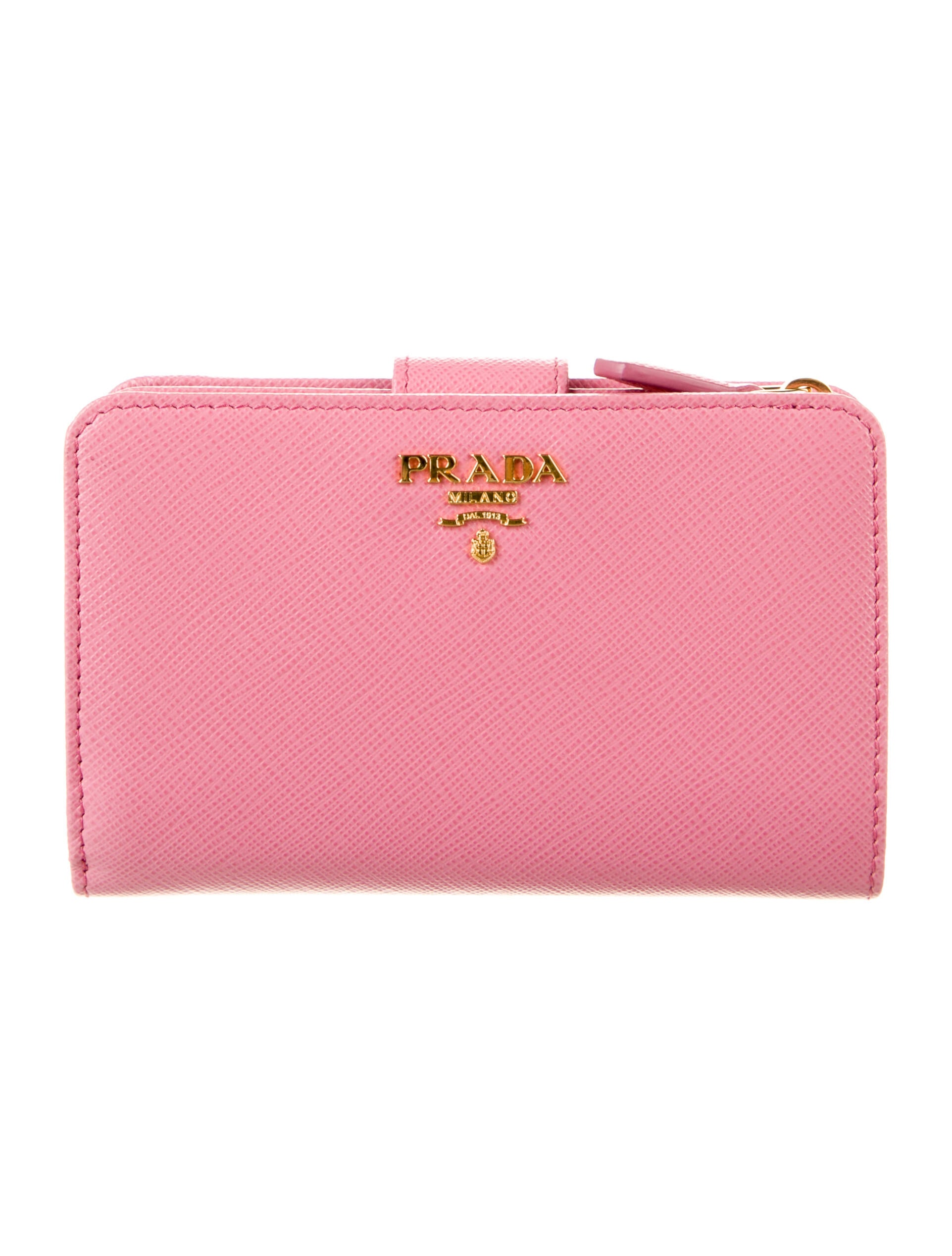 Prada Compact Wallet Pink Wallets, Accessories PRA814901 The RealReal