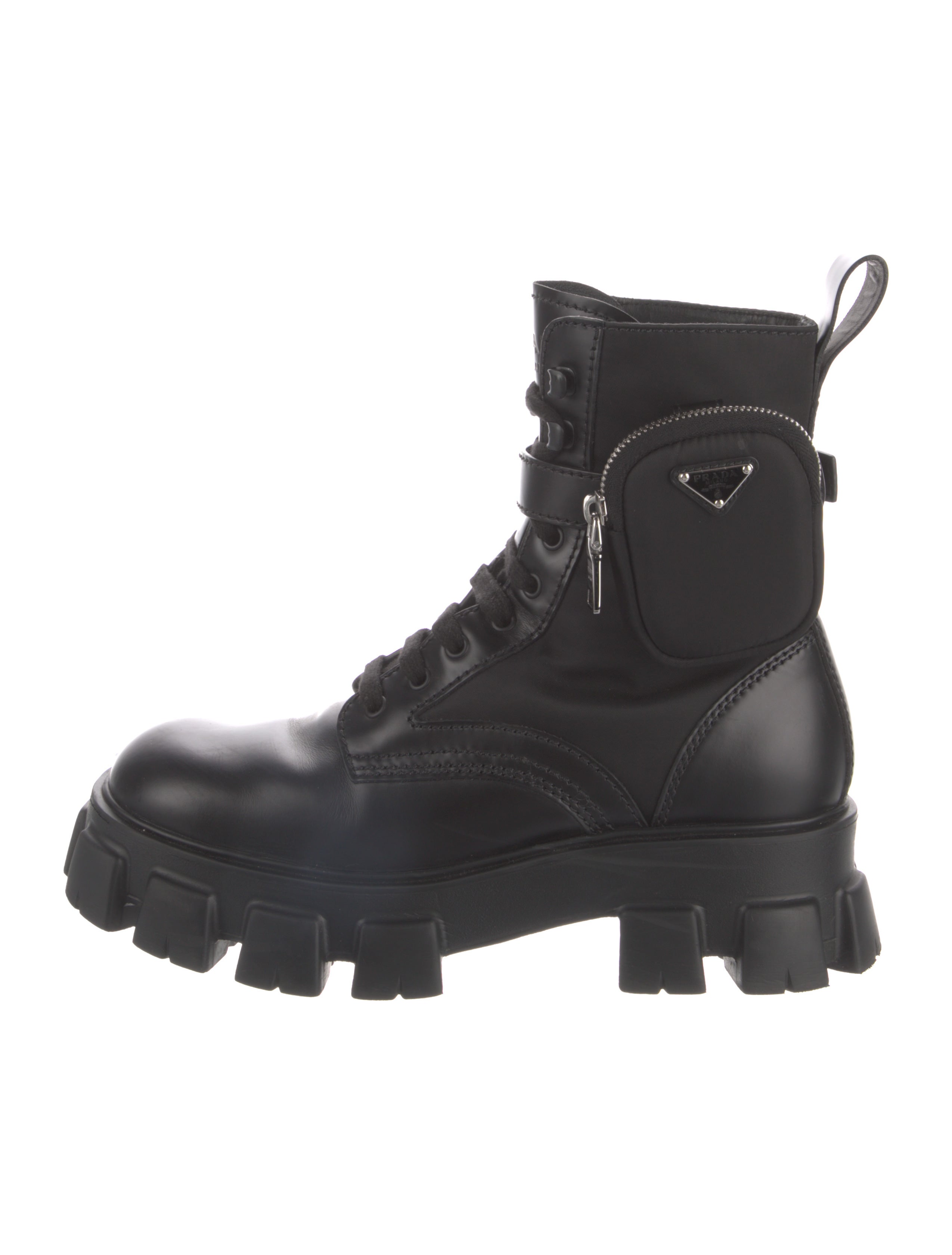 Prada Nylon Combat Boots