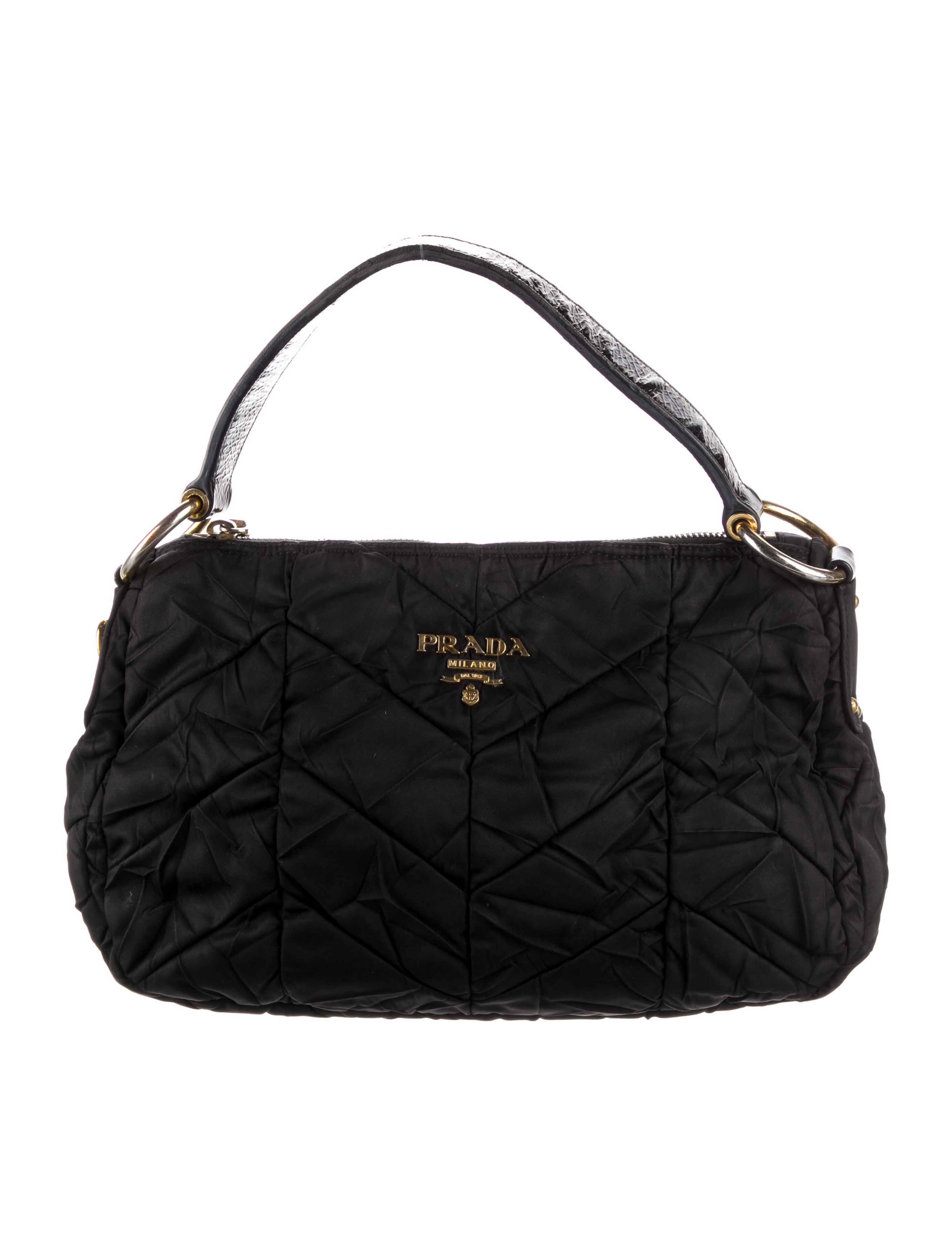 Prada ReNylon Padded Shoulder Bag Black Shoulder Bags, Handbags