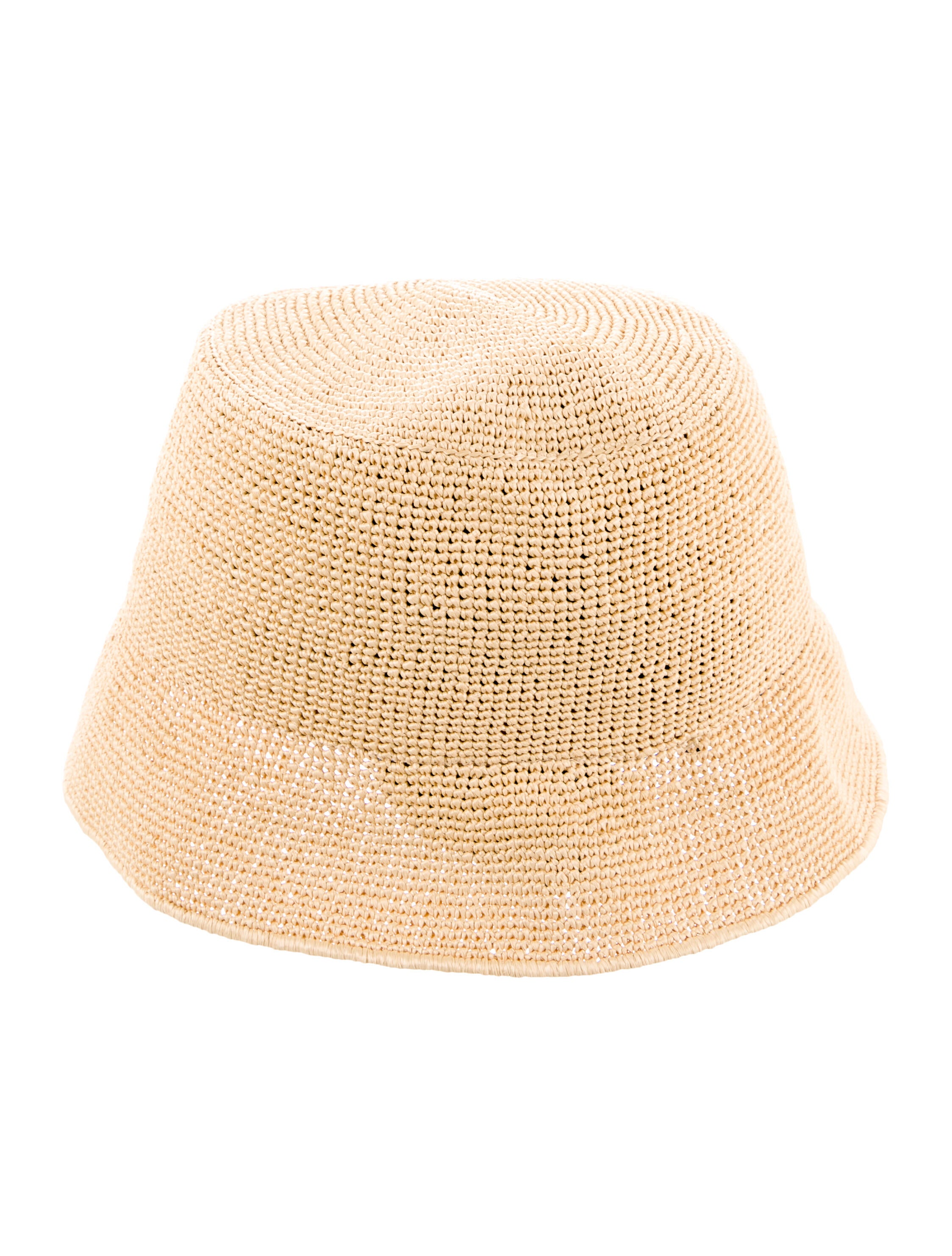 Prada Raffia Bucket Hat - Neutrals Hats, Accessories