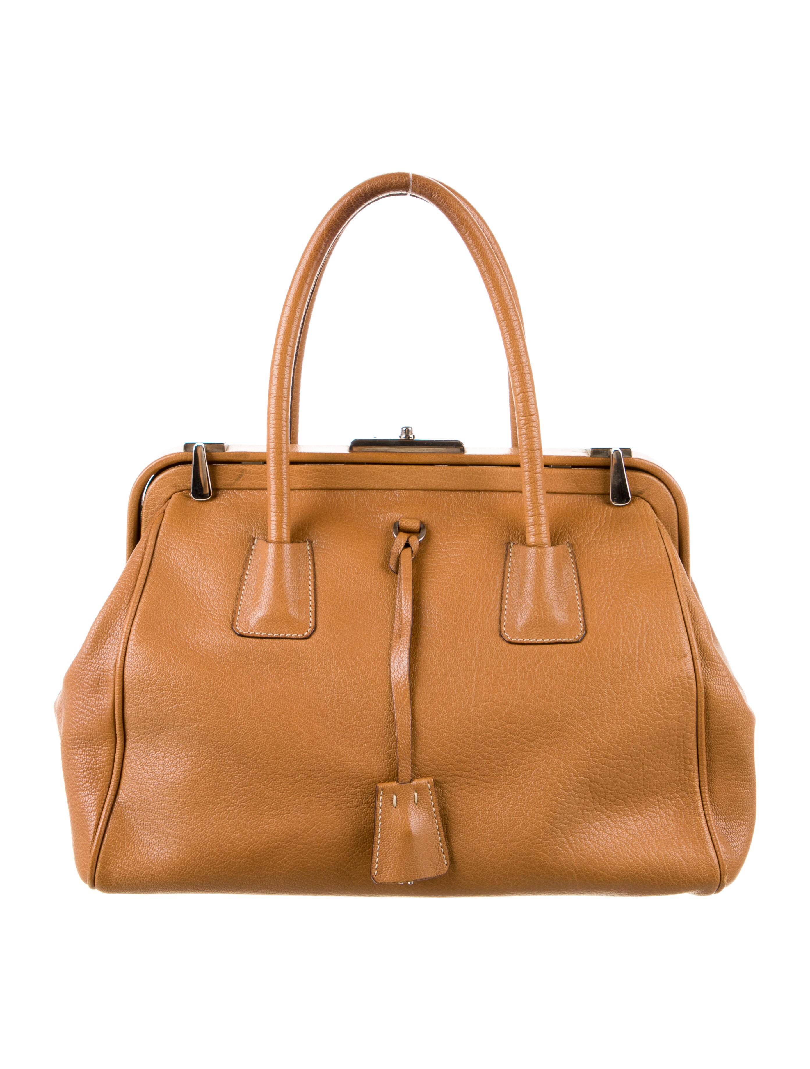 Prada Frame Bag Brown Handle Bags, Handbags PRA737463 The RealReal