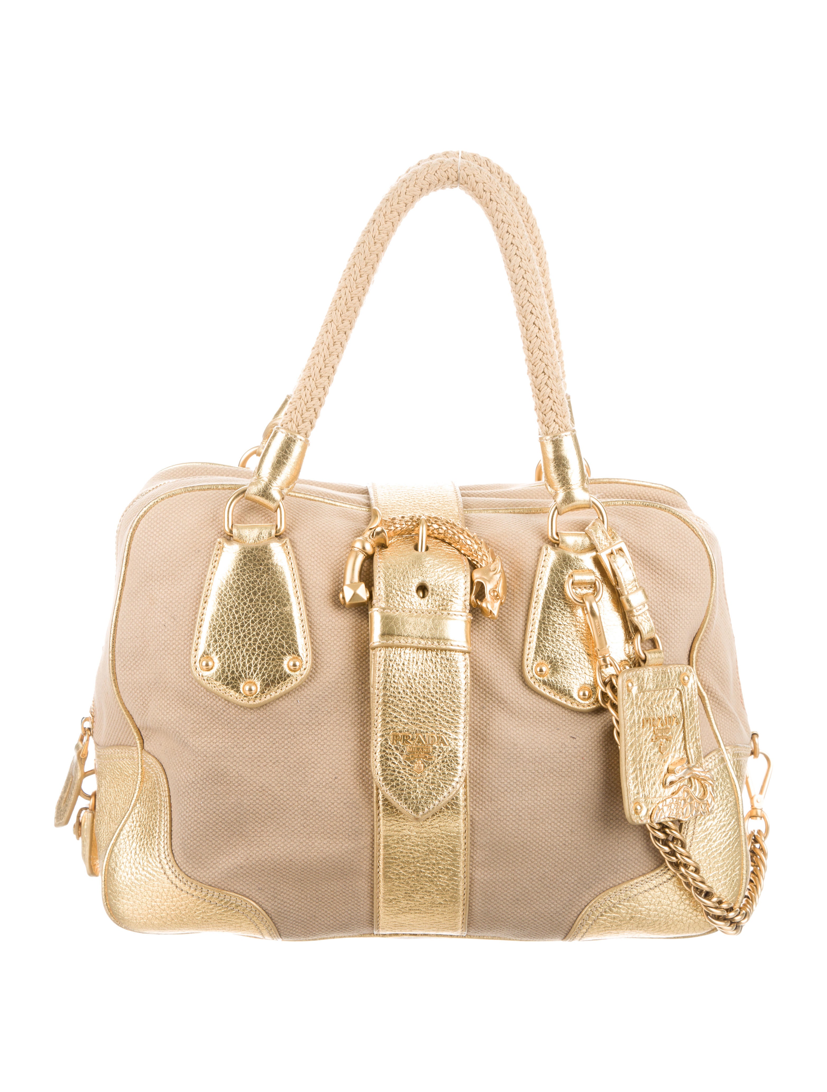 Prada Canapa Animalier Bag Handbags PRA82016 The RealReal