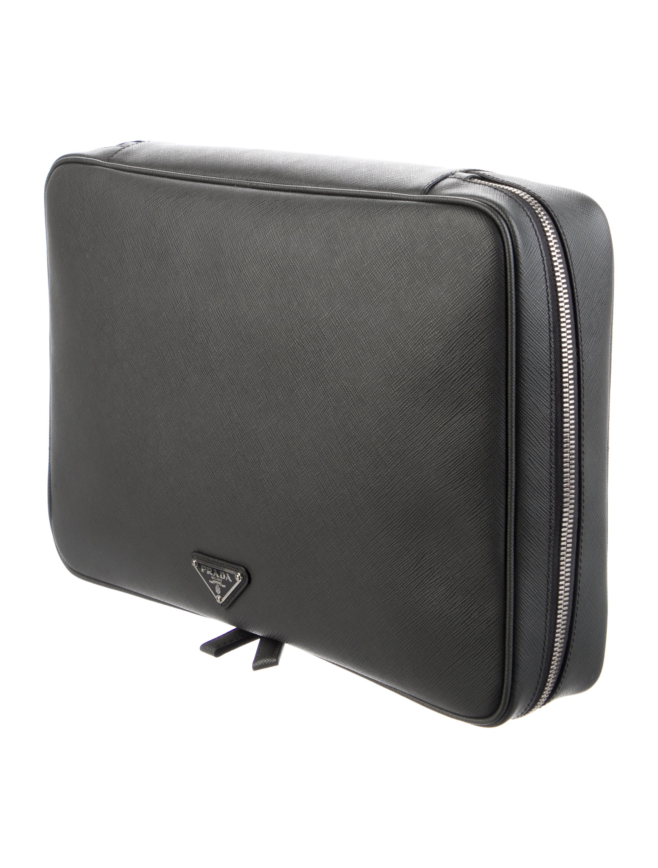 Prada Saffiano Leather Travel Pouch Portfolios & Pouches, Bags The