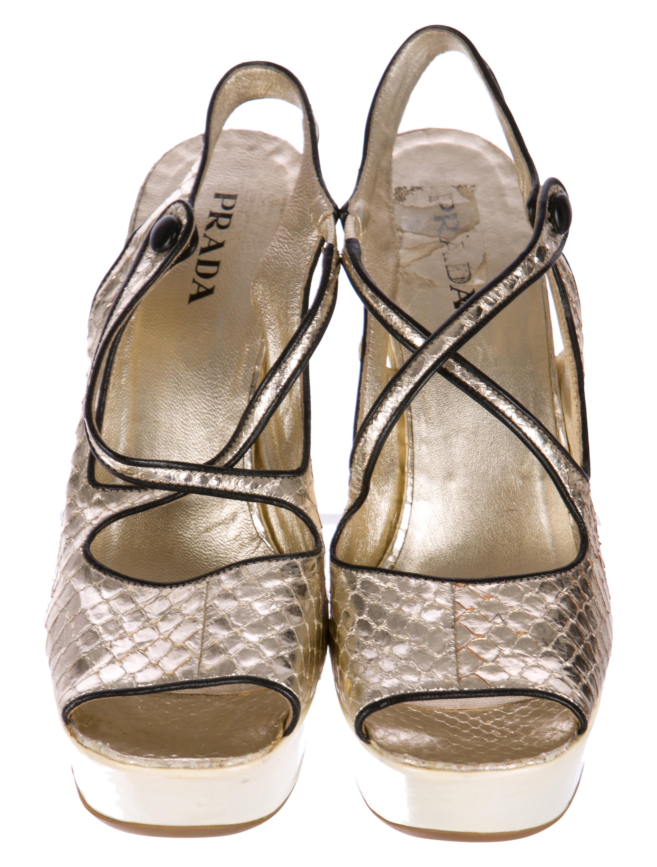 snakeskin wedges