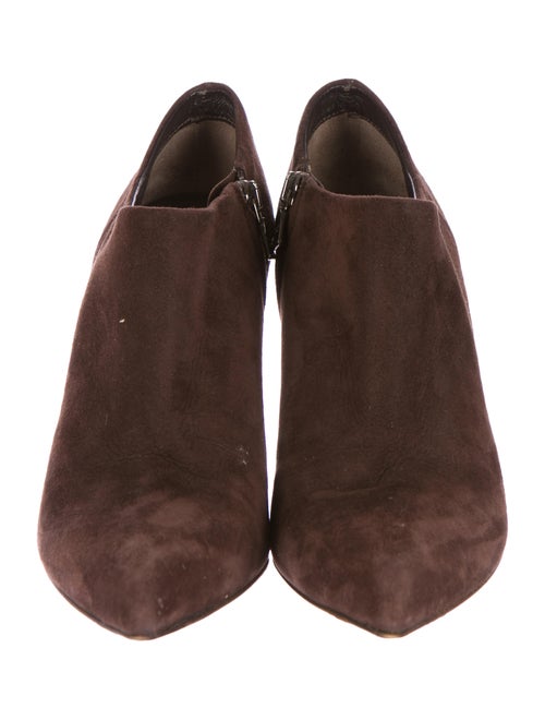 Prada Suede Pointed-Toe Booties