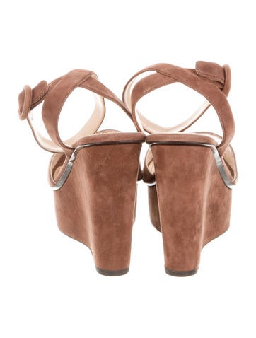 brown suede wedges