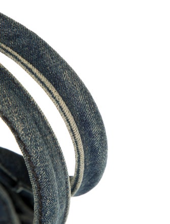 Prada Denim Canapa Logo Tote