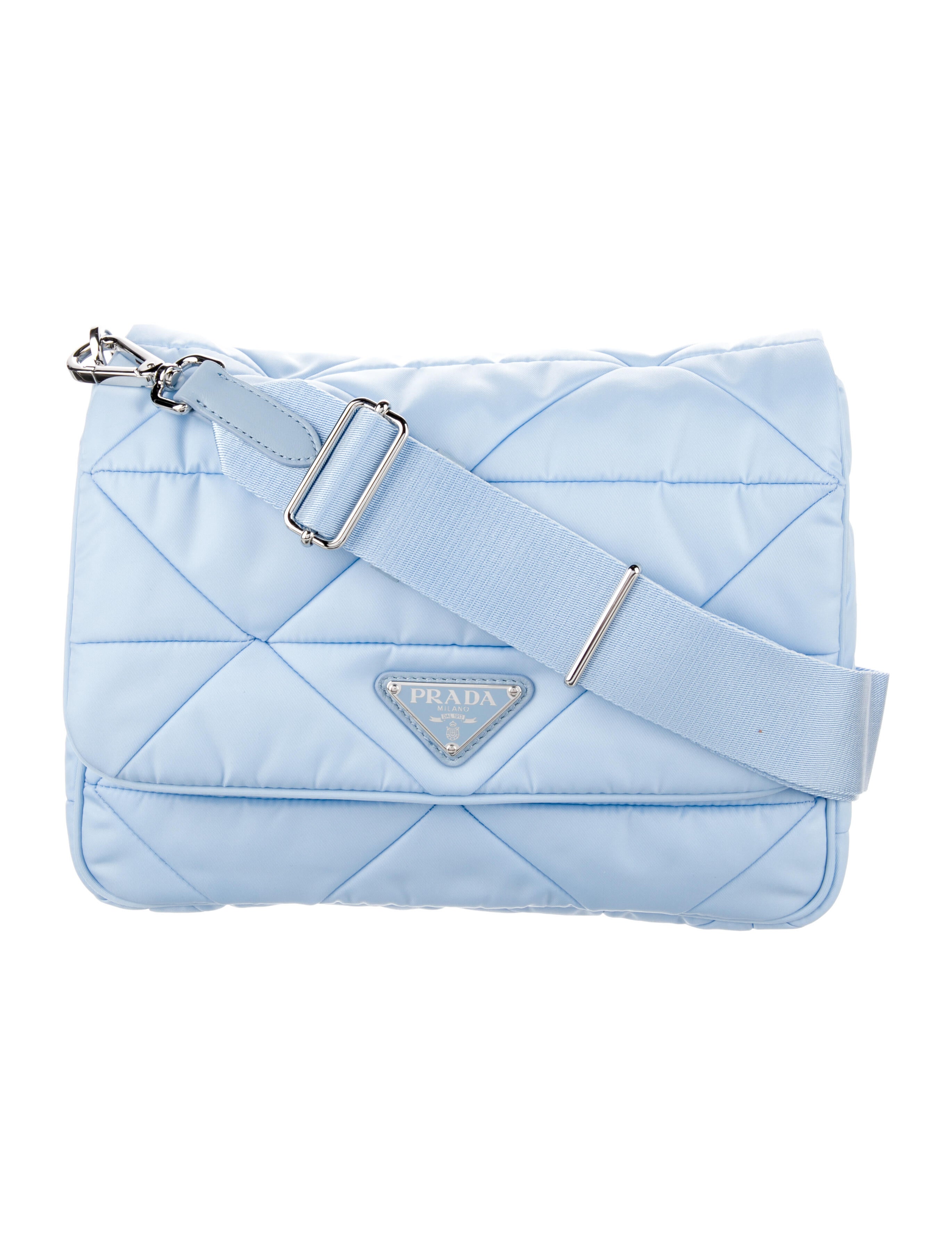 Prada Frayed Denim Crossbody Bag w/ Tags Blue Crossbody Bags