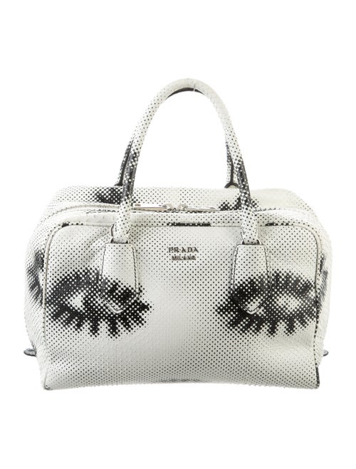Prada Pitone St. Eyes Inside Handle Bag