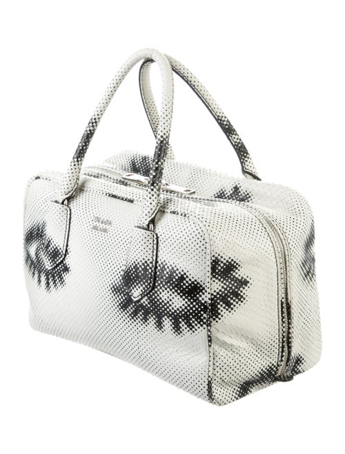 Prada Pitone St. Eyes Inside Handle Bag