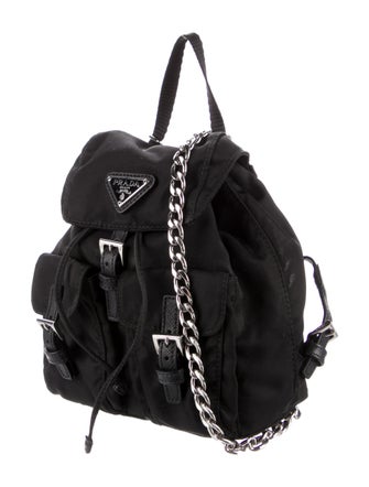 Prada Tessuto Mini Chain Backpack