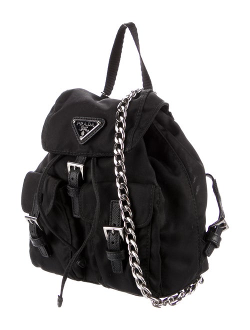 Prada Tessuto Mini Chain Backpack