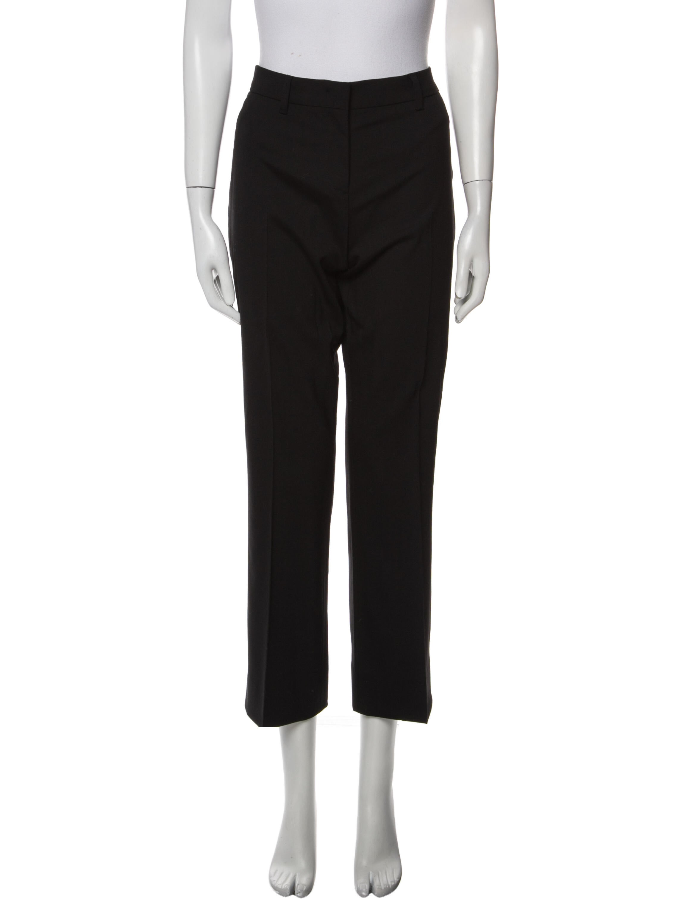 Prada Virgin Wool Straight Leg Pants