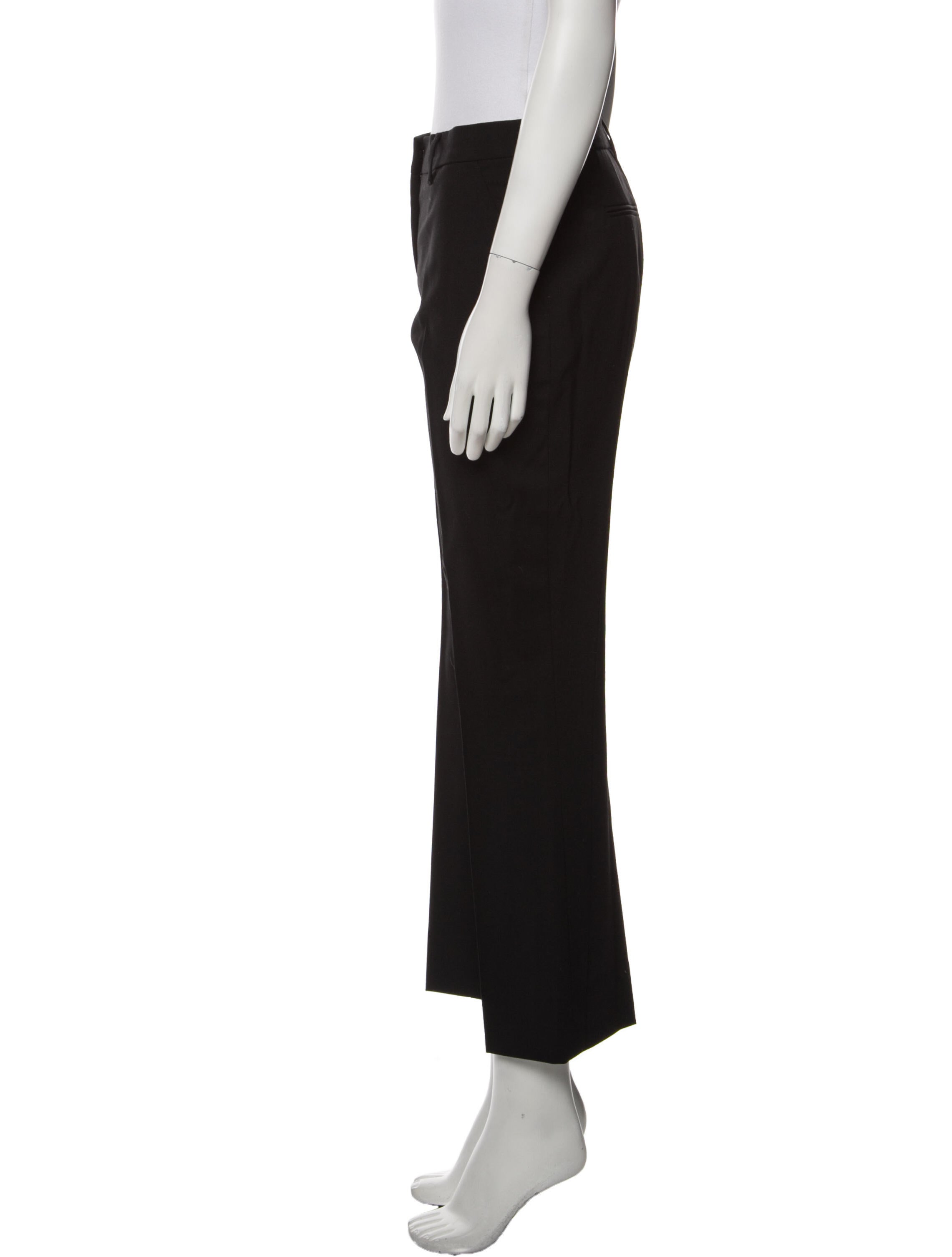 Prada Virgin Wool Straight Leg Pants