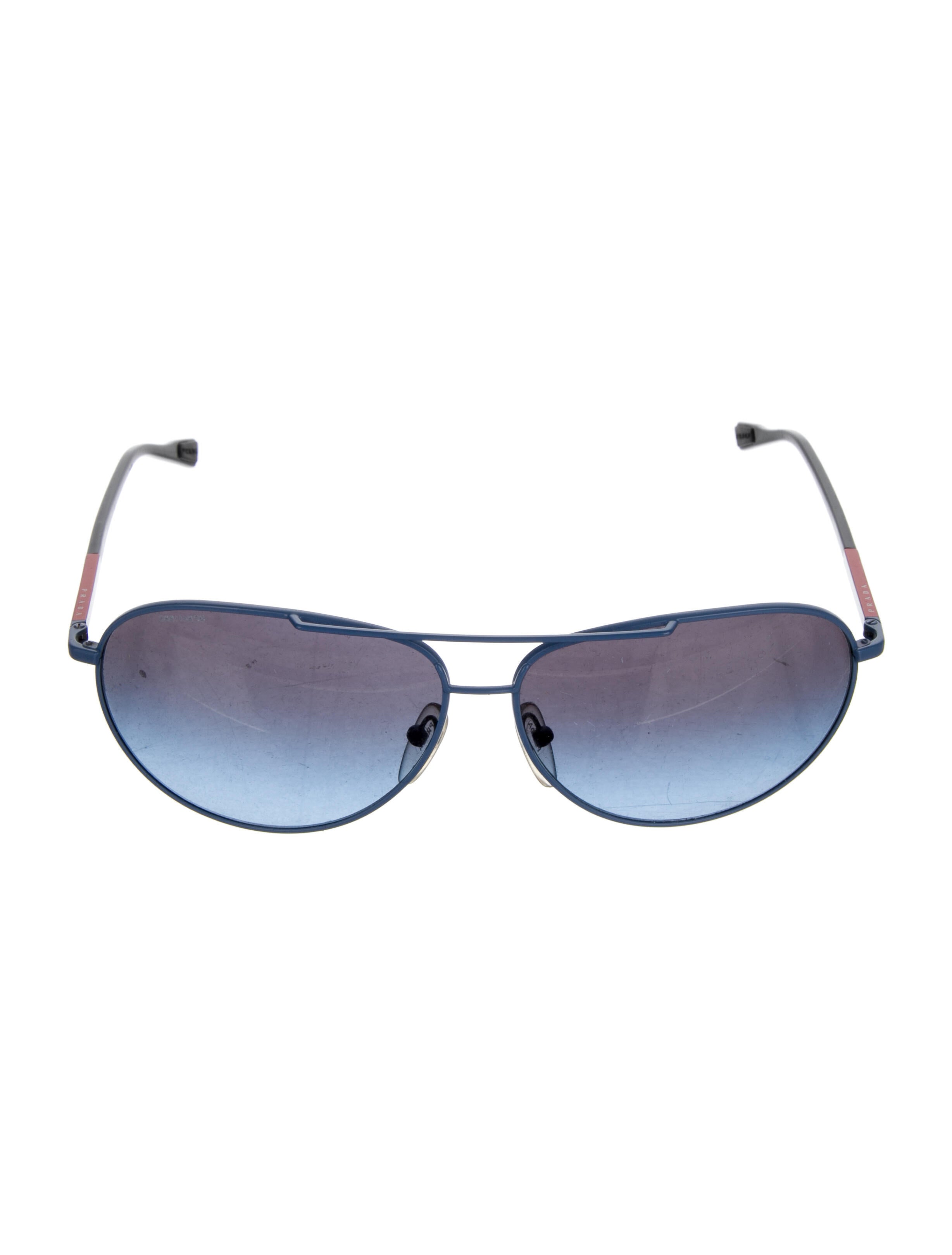 Prada Sunglasses Blue Sunglasses, Accessories PRA67155 The RealReal