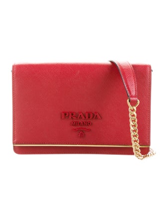 Prada Saffiano Lux Wallet on Chain